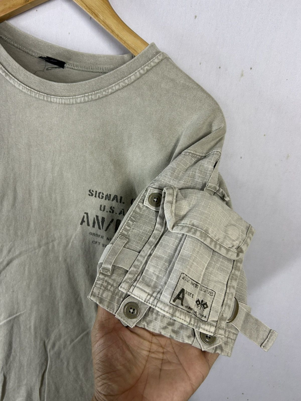 Avirex × Vintage Rare🔥 Tactical Pocket Avirex tees Size US L / EU 52-54 / 3 - 3 Thumbnail