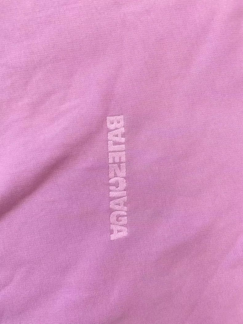 Balenciaga Balenciaga Pink reverse logo embroidered sweater Size US XS / EU 42 / 0 - 3 Thumbnail