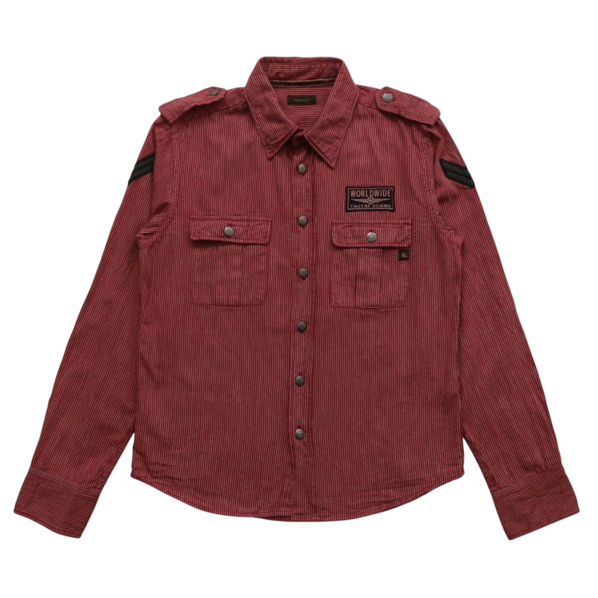 291295=Homme 291295 Homme Hickory Military Shirt Army Patch Size US M / EU 48-50 / 2 - 1 Thumbnail