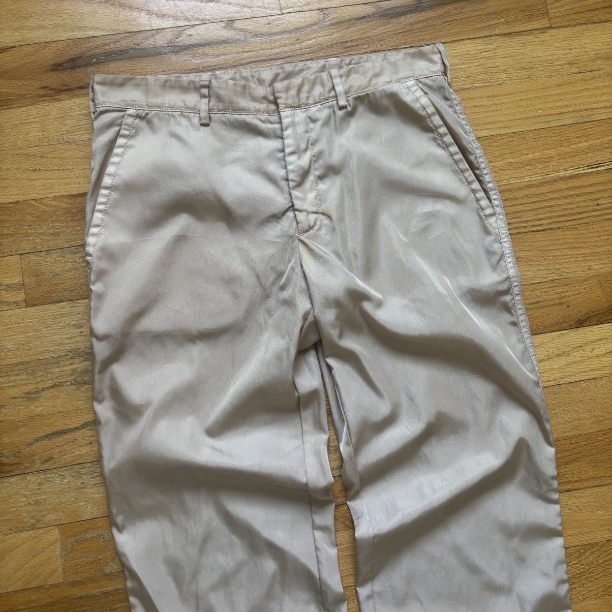 Prada Early 2000s Nylon Pants Size US 30 / EU 46 - 2 Thumbnail