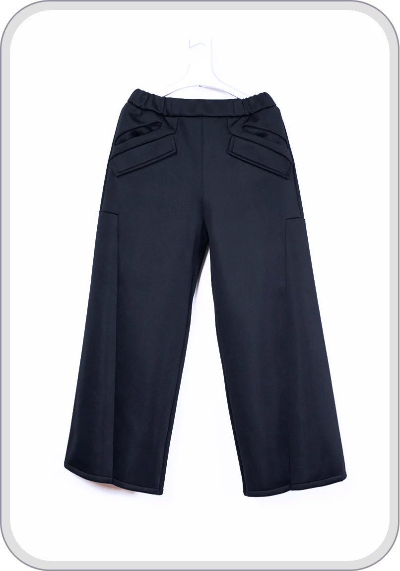 BALMUNG × Japanese Brand × chloma Chloma NF Easy Pants Black Rare Wide Size US 30 / EU 46 - 1 Thumbnail