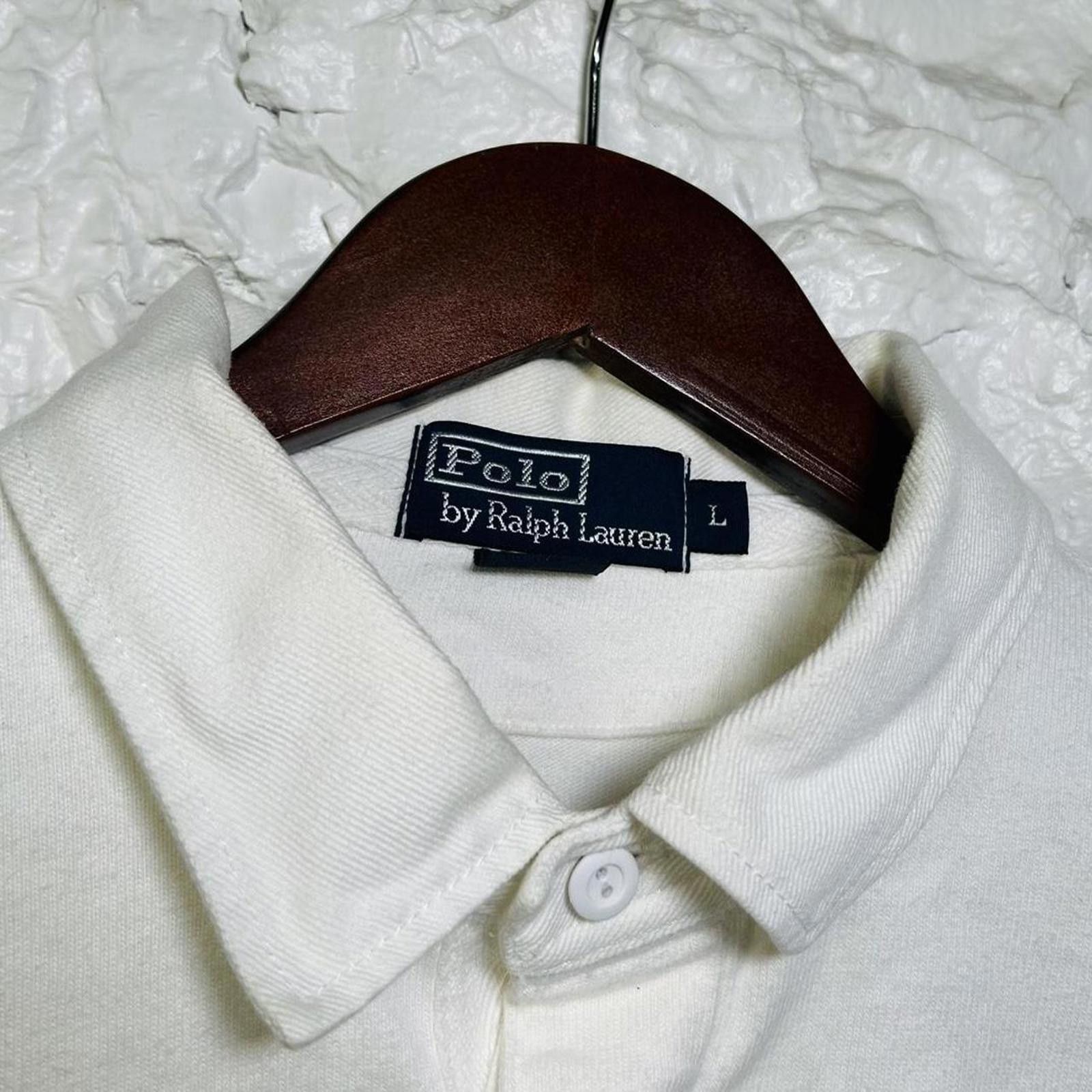 Polo Ralph Lauren Vintage Polo Ralph Lauren Rugby Long Sleeve Shirt Size Large Size US L / EU 52-54 / 3 - 2 Thumbnail