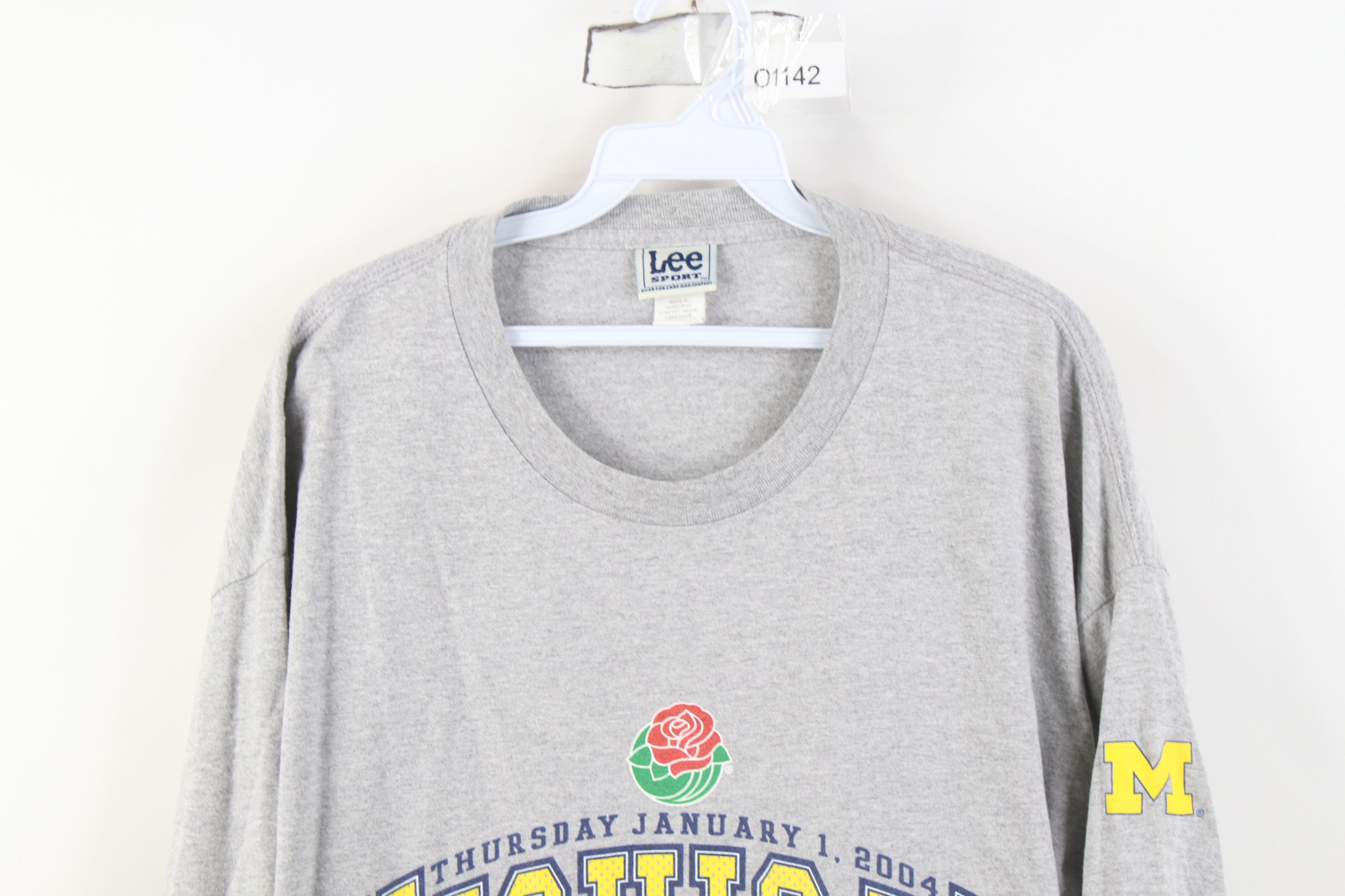 Vintage Vintage Rose Bowl University of Michigan Long Sleeve T-Shirt Size US XL / EU 56 / 4 - 2 Thumbnail