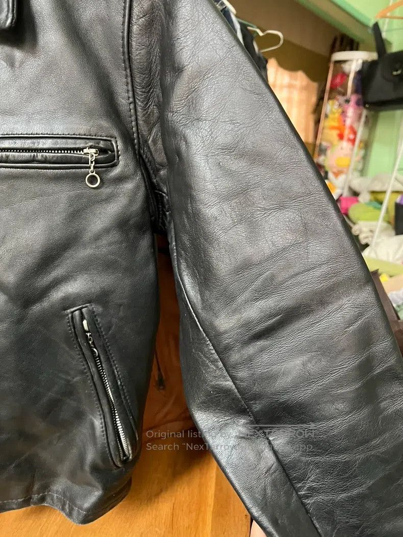 Schott Schott 643E Leather Jacket Size US XXS / EU 40 - 5 Thumbnail