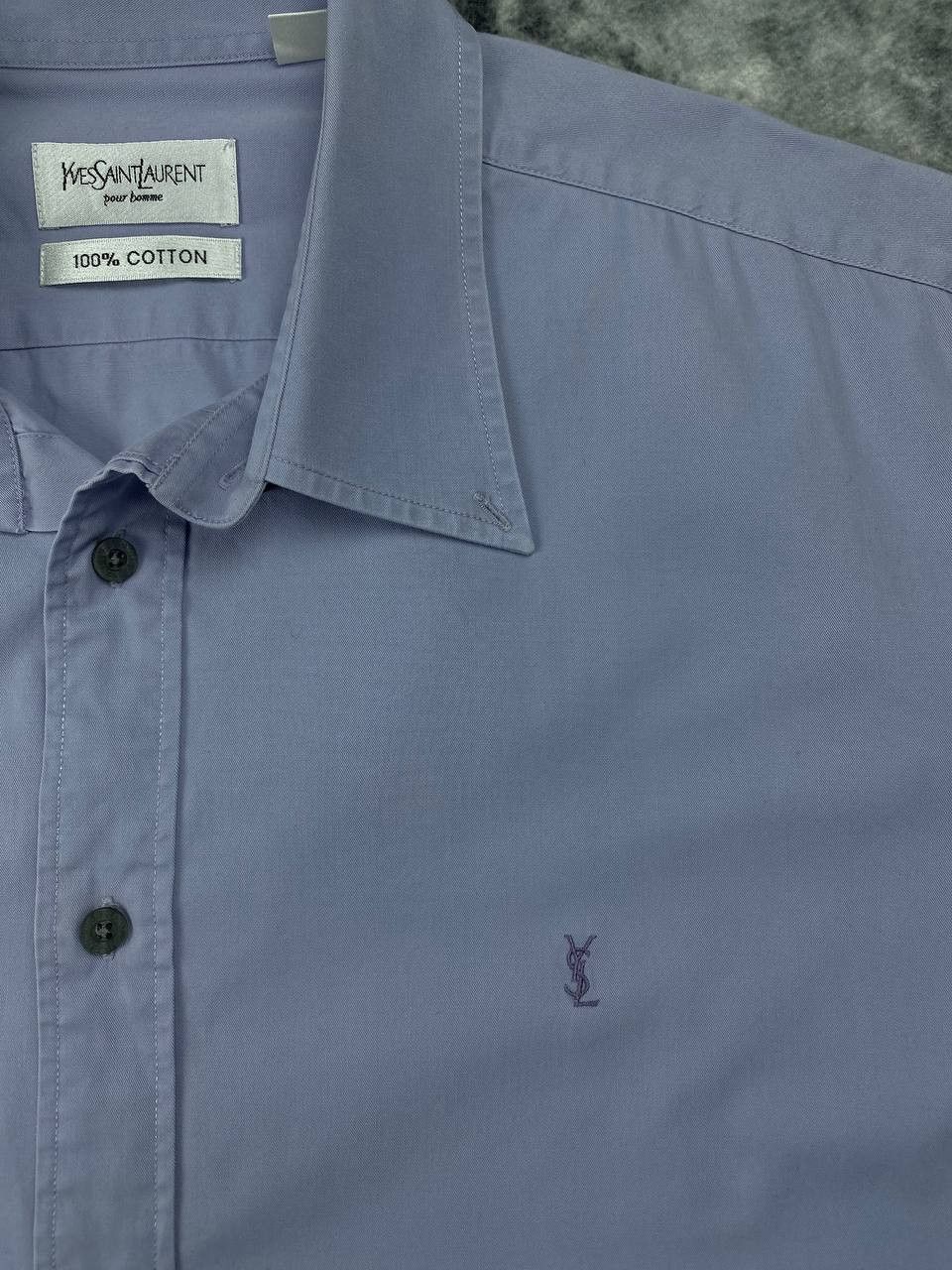 Yves Saint Laurent Vintage Yves Saint Laurent Button Shirt Short Sleeve Men Size US XL / EU 56 / 4 - 7 Thumbnail