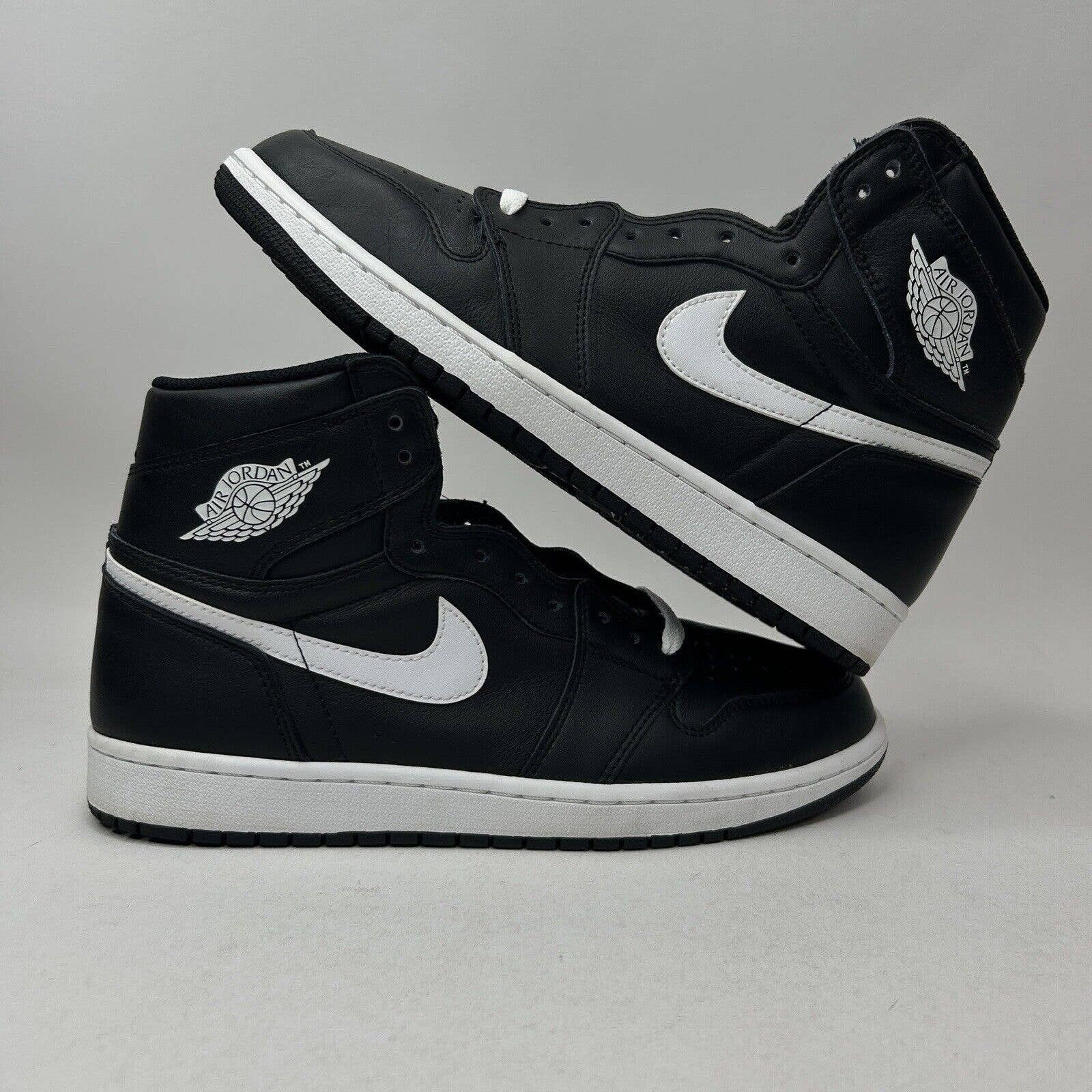image of Nike Air Jordan 1 Retro High OG Premium “Black Yin-Yang” Shoes, Men's (Size 10)