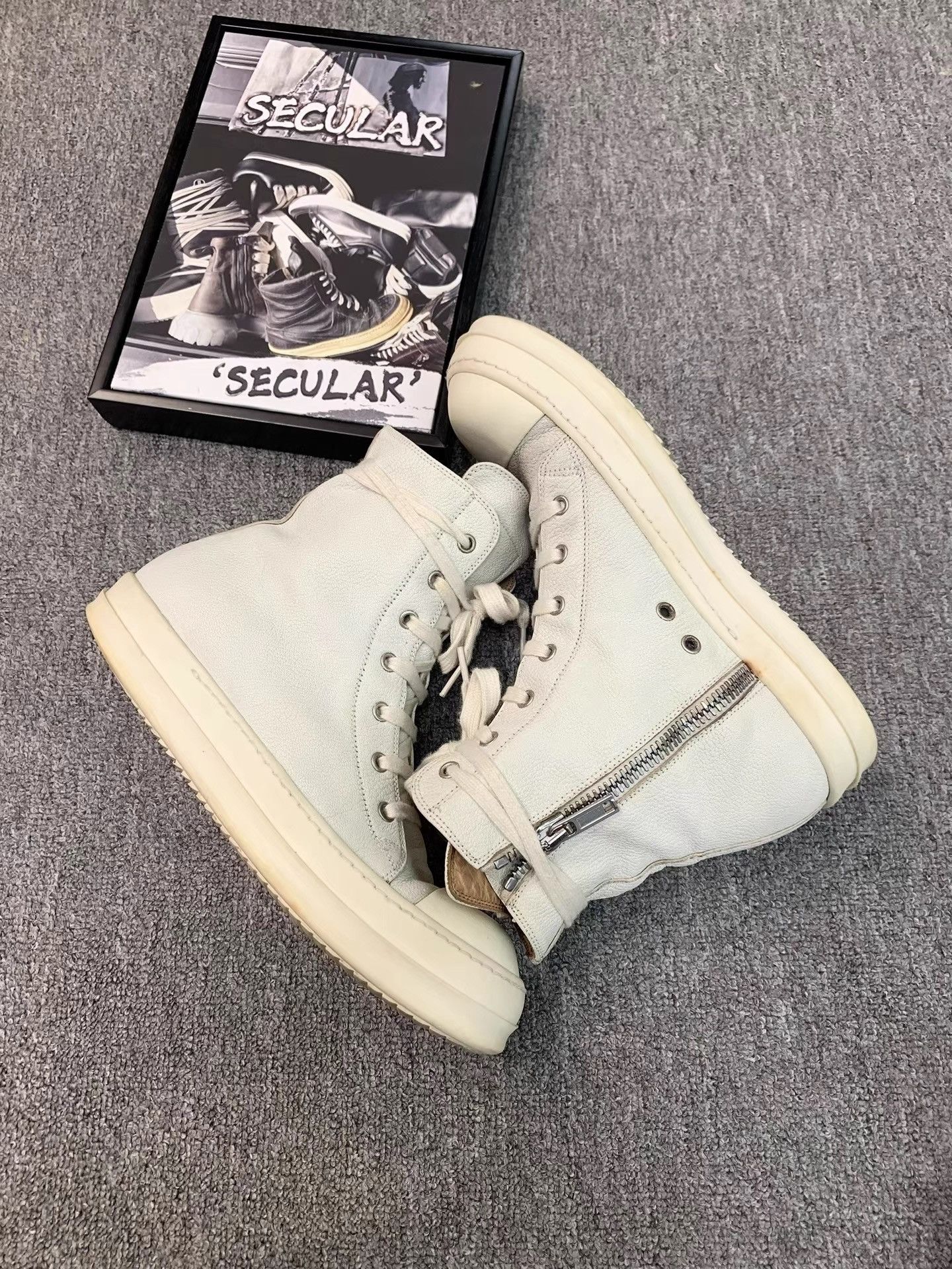 Rick Owens Rick Owens Mainline Leather Sneakers K34 Size US 8 / EU 41 - 5 Thumbnail