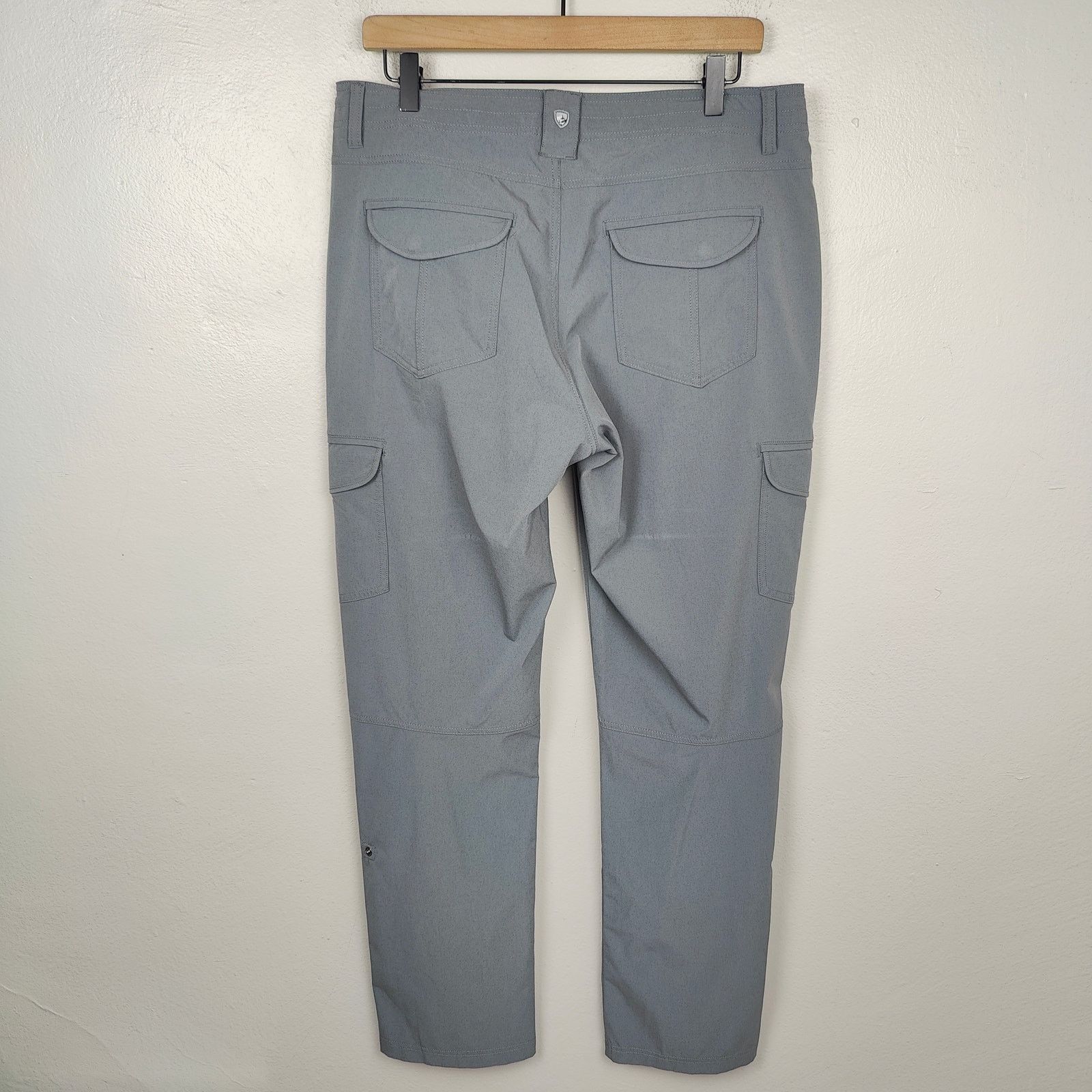 Kuhl Kuhl Freeflex Roll Up Cargo Pants Womens 12 Flint Gray Size 34" / US 12 / IT 48 - 6 Thumbnail