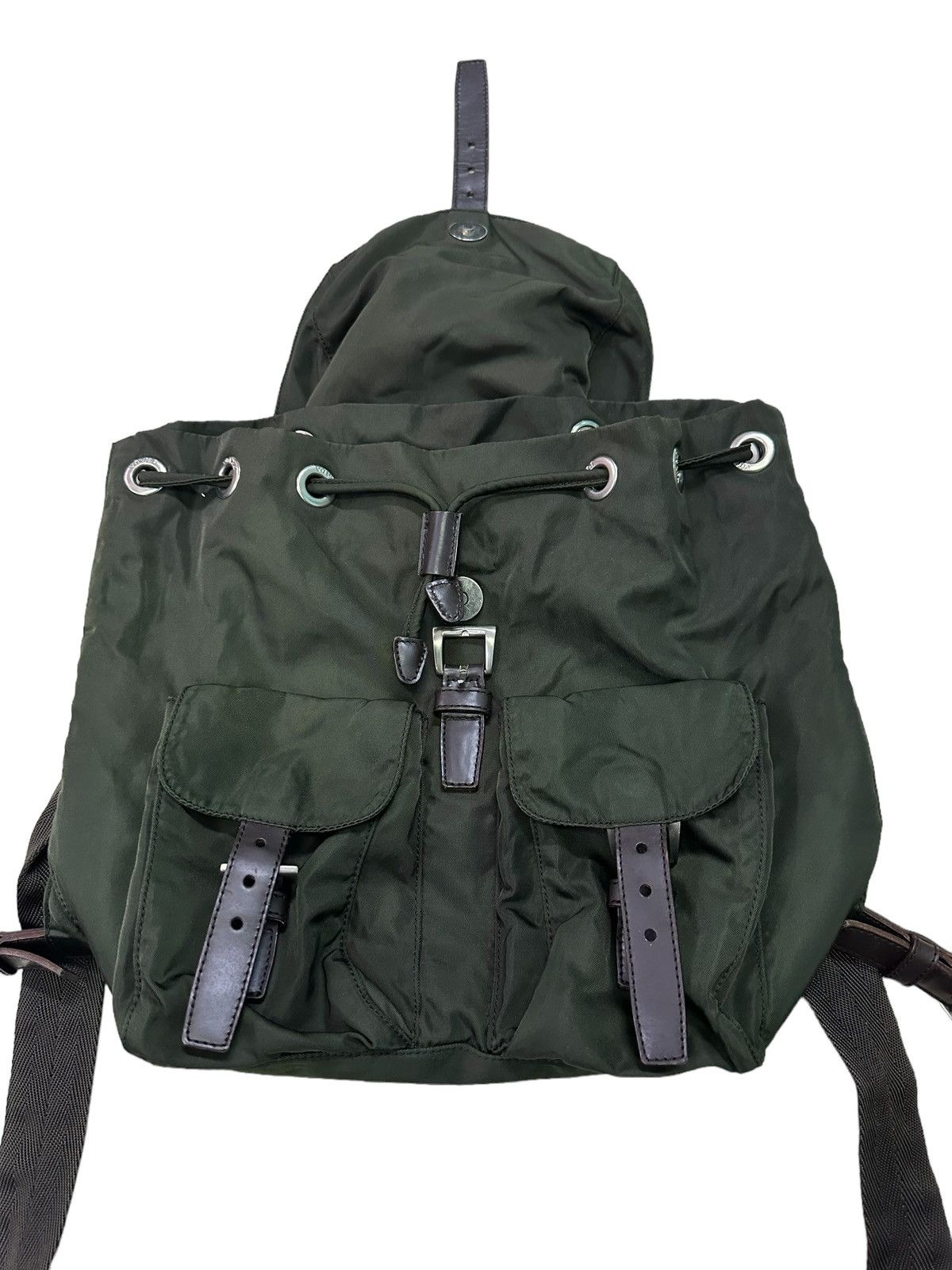 Prada AUTHENTIC VINTAGE PRADA MINI GREEN NYLON BACKPACK Size ONE SIZE - 11 Thumbnail