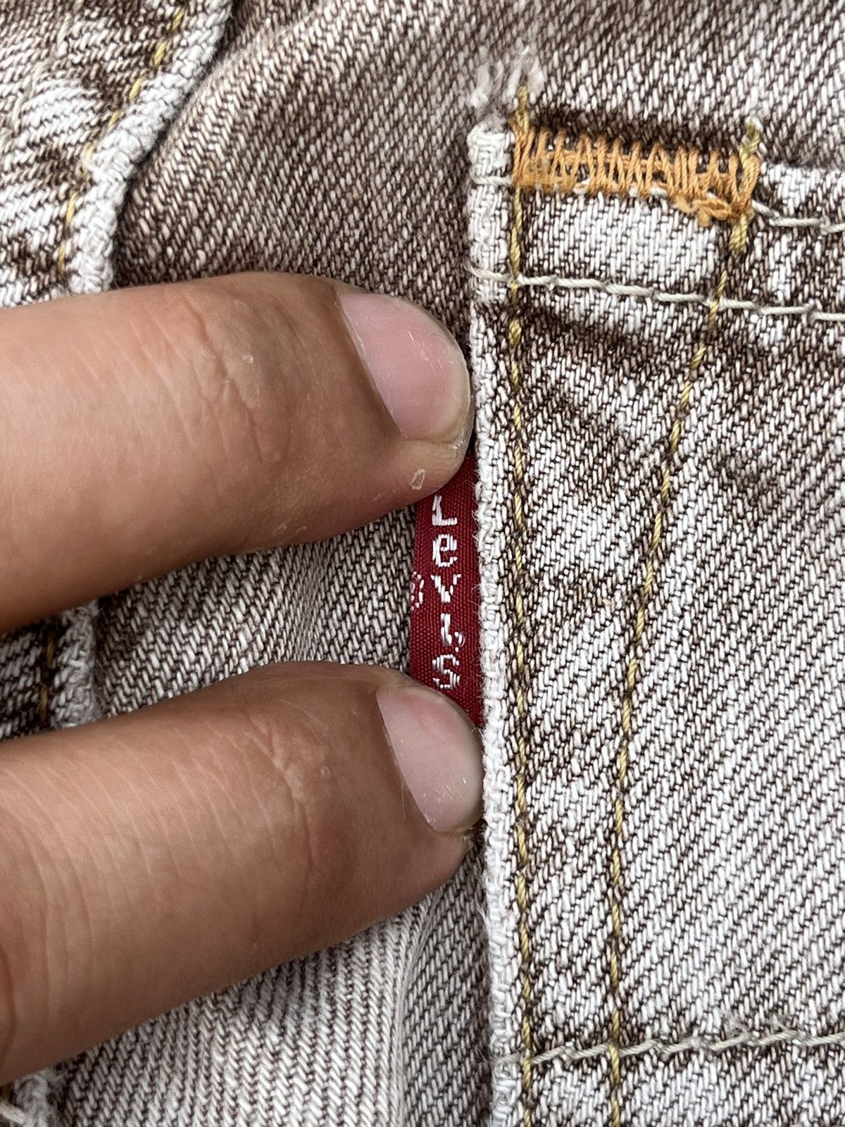 Levi's Vintage Y2K Levi’s 502 Brown Faded Washed Straight Leg Jeans Size US 32 / EU 48 - 10 Thumbnail