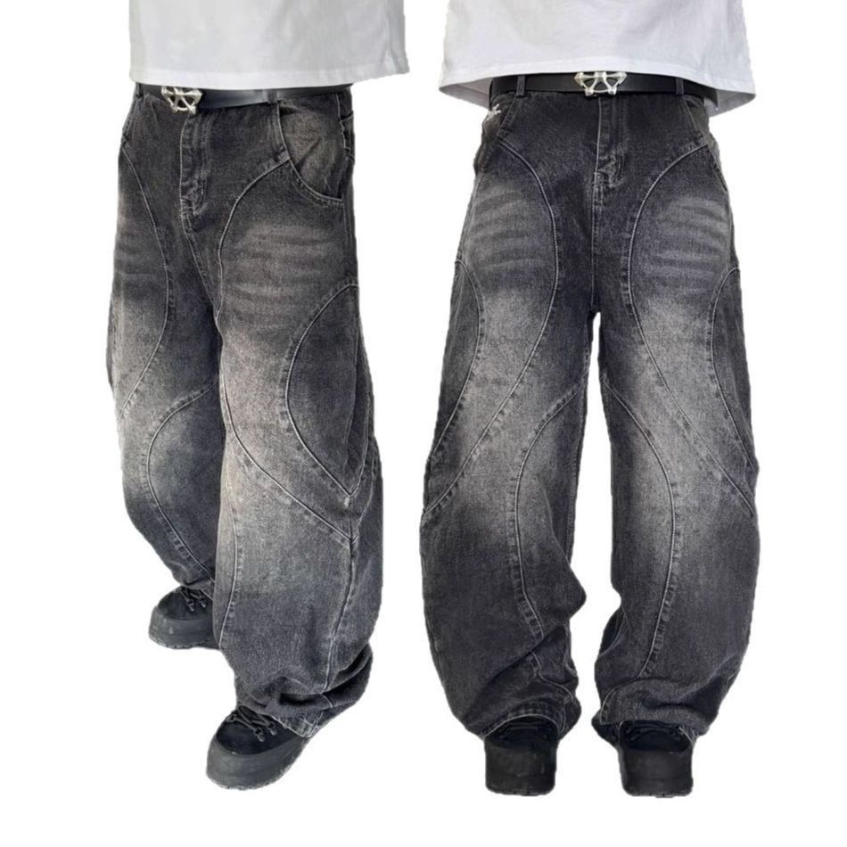 Japanese Brand Vintage loose straight leg wide leg y2k jeans Size US 32 / EU 48 - 4 Thumbnail