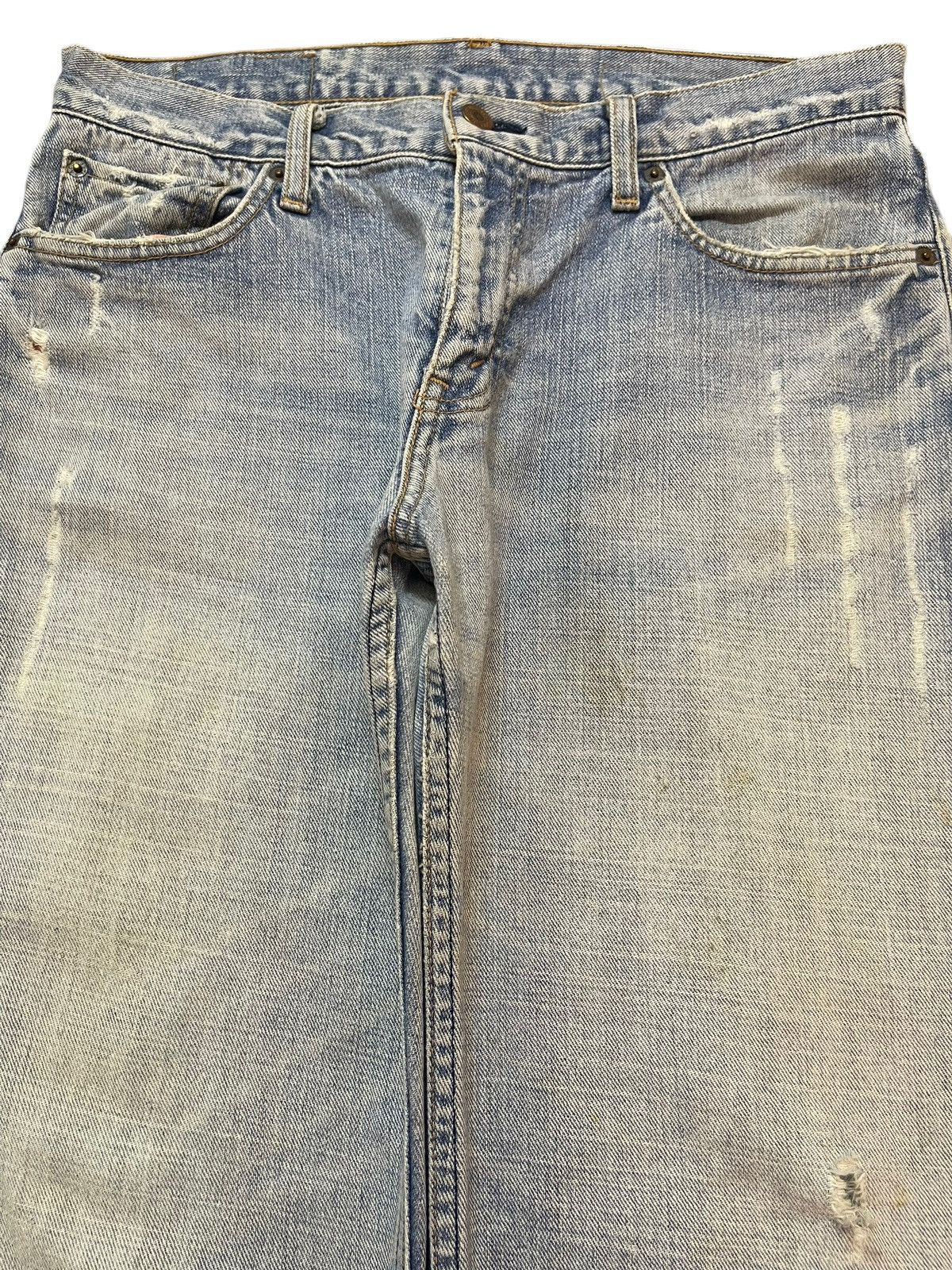 Levi's Vintage 90s Levis Blue Faded Wash Distress Baggy Jeans Size US 32 / EU 48 - 3 Thumbnail