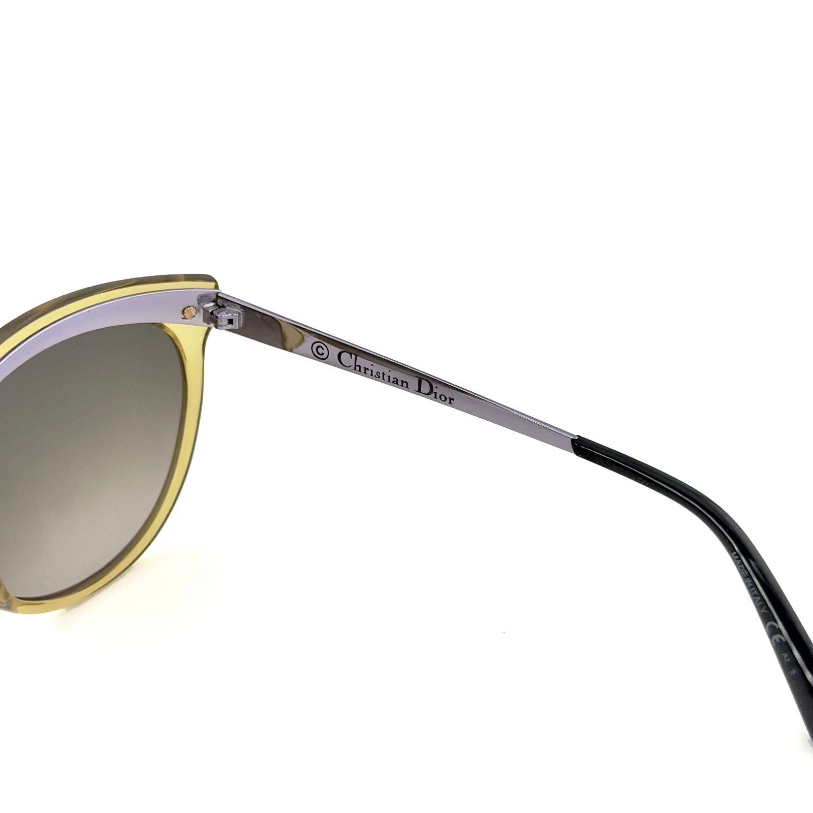 Christian Dior Monsieur CHRISTIAN DIOR Frozen 1 Transparent Yellow Lilac Sunglasses Size ONE SIZE - 7 Thumbnail