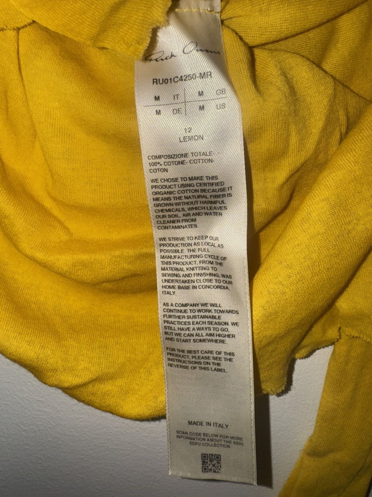 Rick Owens Rick Owens long sleeve soft cotton US medium Size US M / EU 48-50 / 2 - 3 Thumbnail