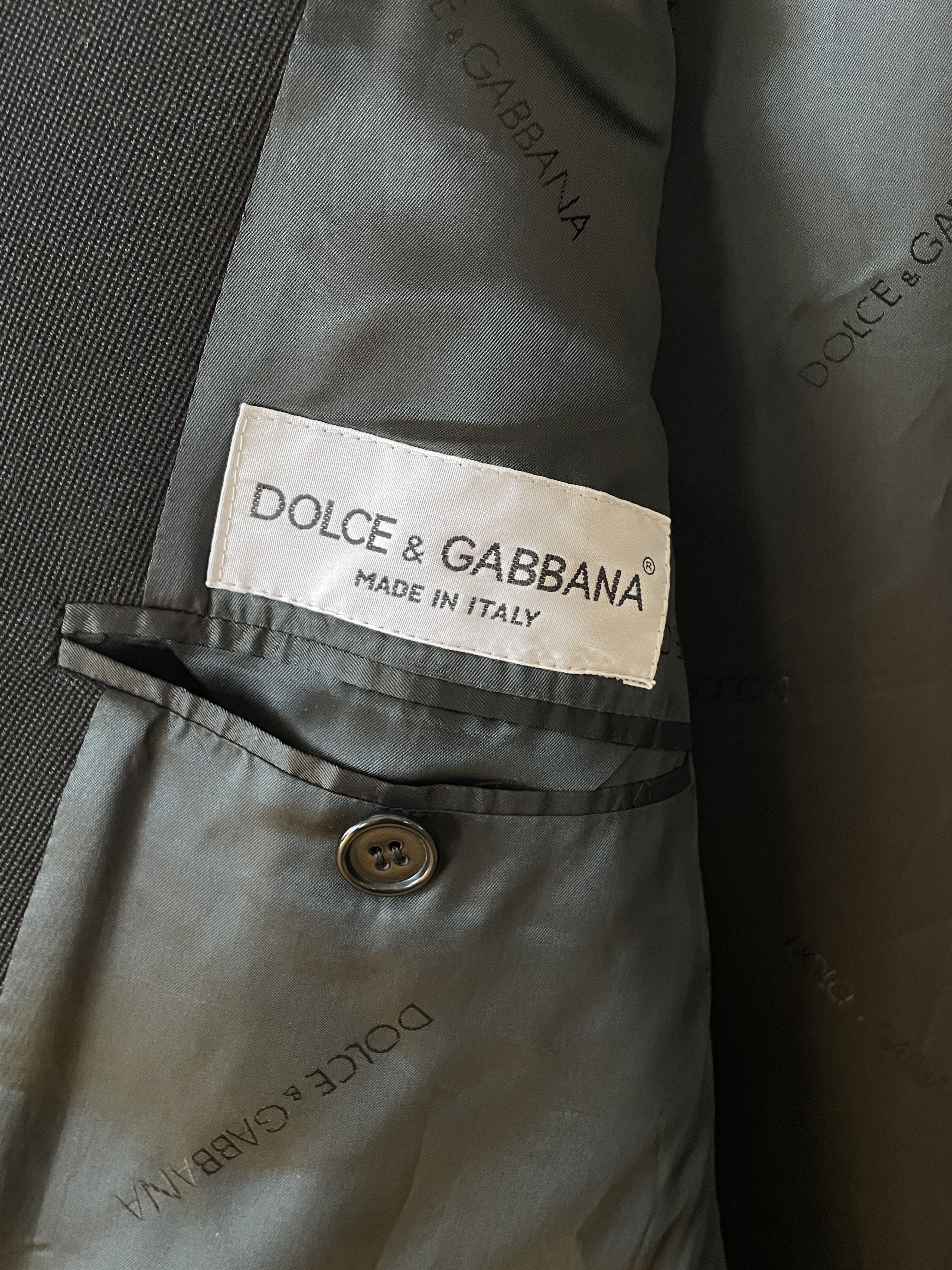 Dolce & Gabbana DOLCE GABBANA Coat Jacket Wool Trench 90s Vintage A8316 Size US XL / EU 56 / 4 - 4 Thumbnail