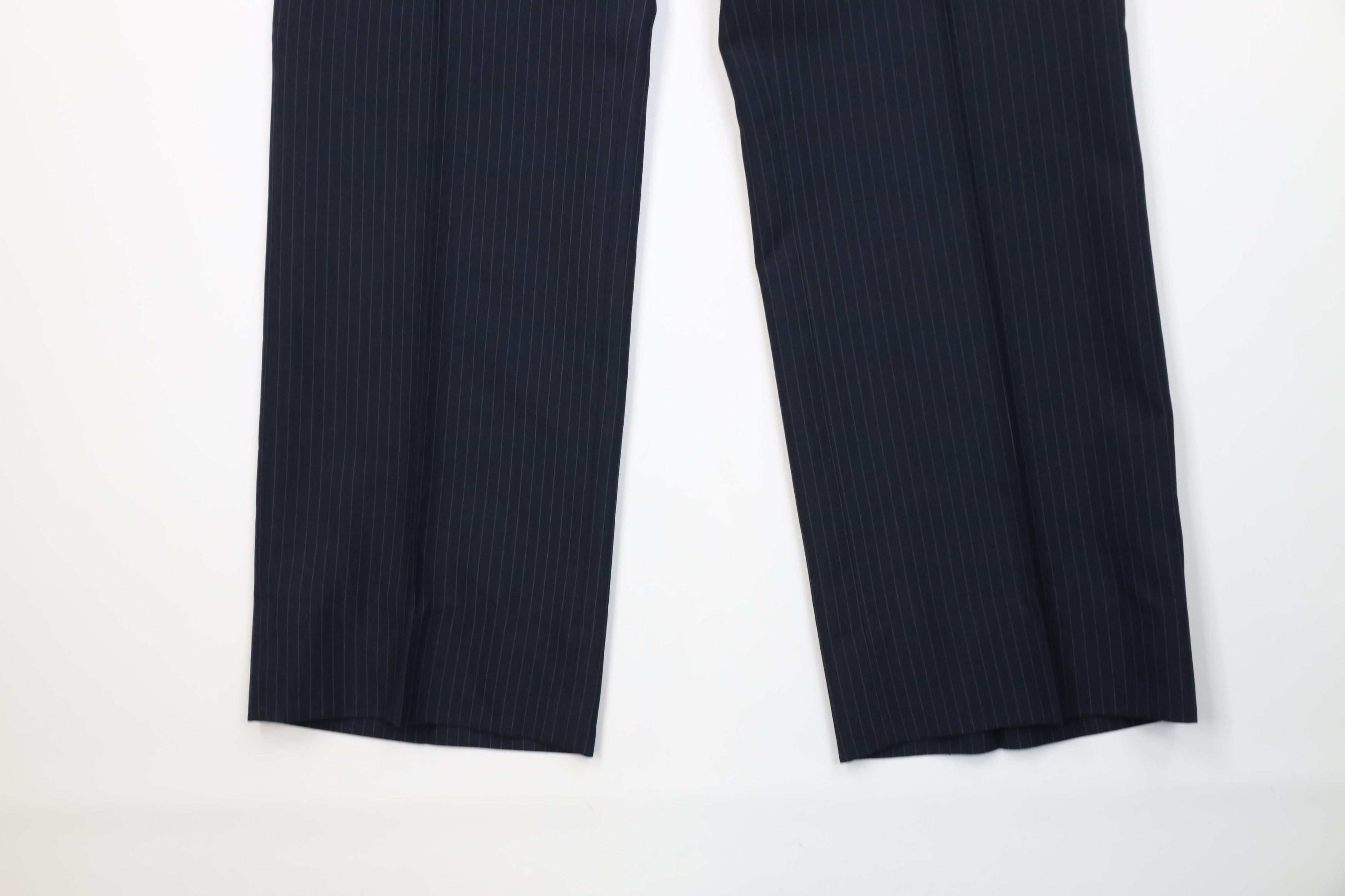 Vintage Vintage 70s Streetwear Knit Striped Wide Leg Chino Pants USA Size US 34 / EU 50 - 4 Thumbnail