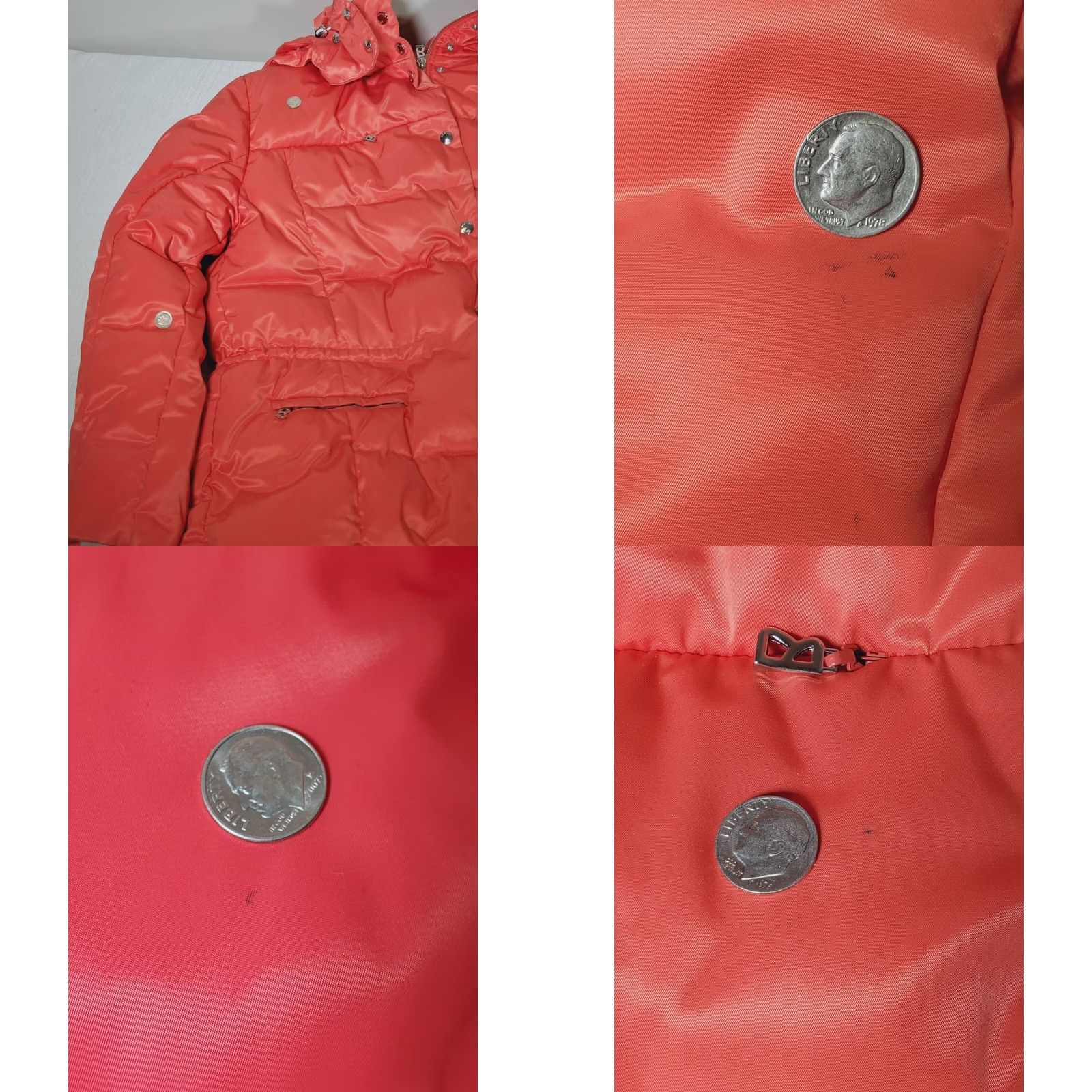 Bogner VINTAGE Bogner Down Puffer Jacket Removable Hood Women’s US 14 (XL) Red-Orange Size XL / US 12-14 / IT 48-50 - 9 Thumbnail