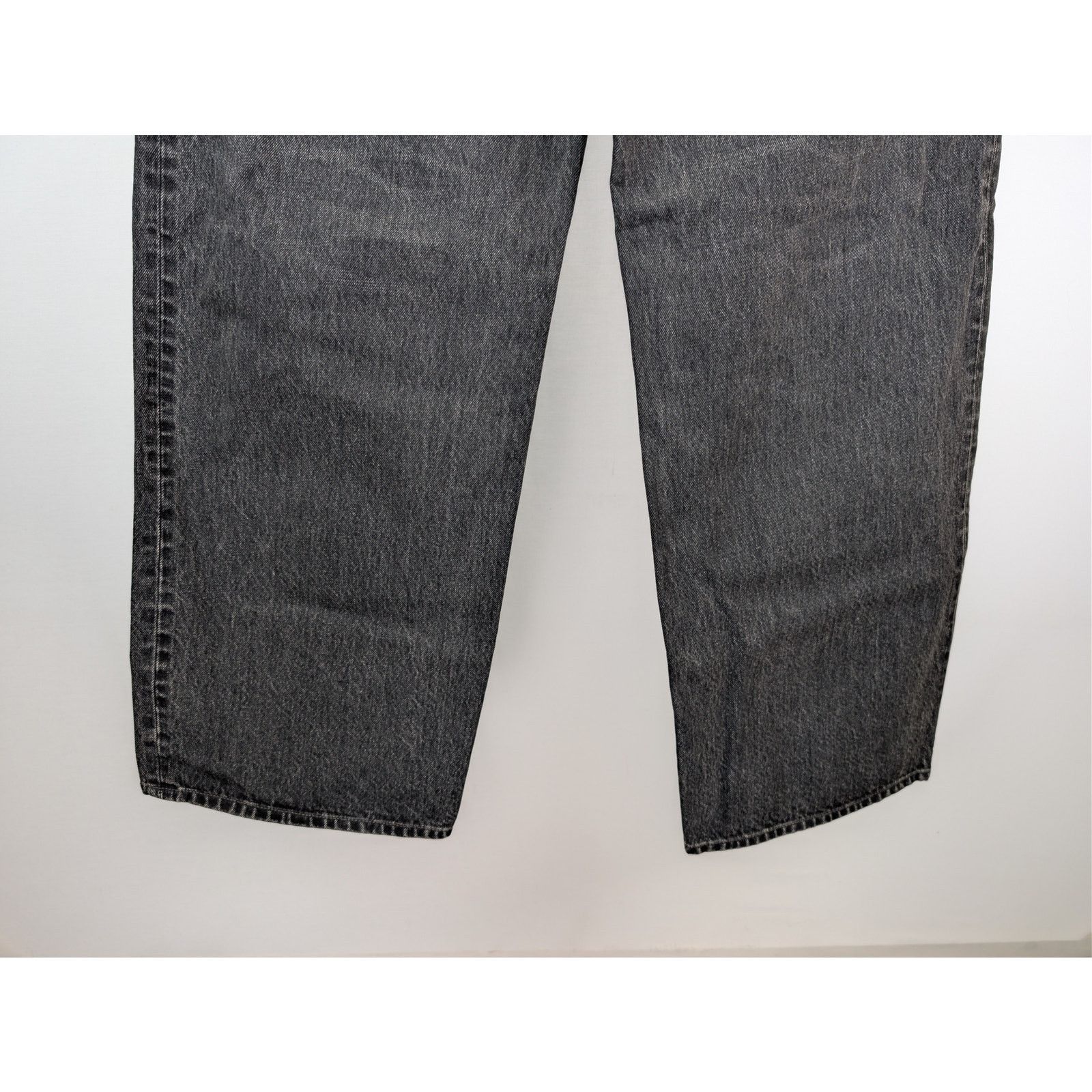 Balenciaga o1rshd1 Organic Japanese Denim Baggy Pants in Wash Black Size US 30 / EU 46 - 12 Thumbnail