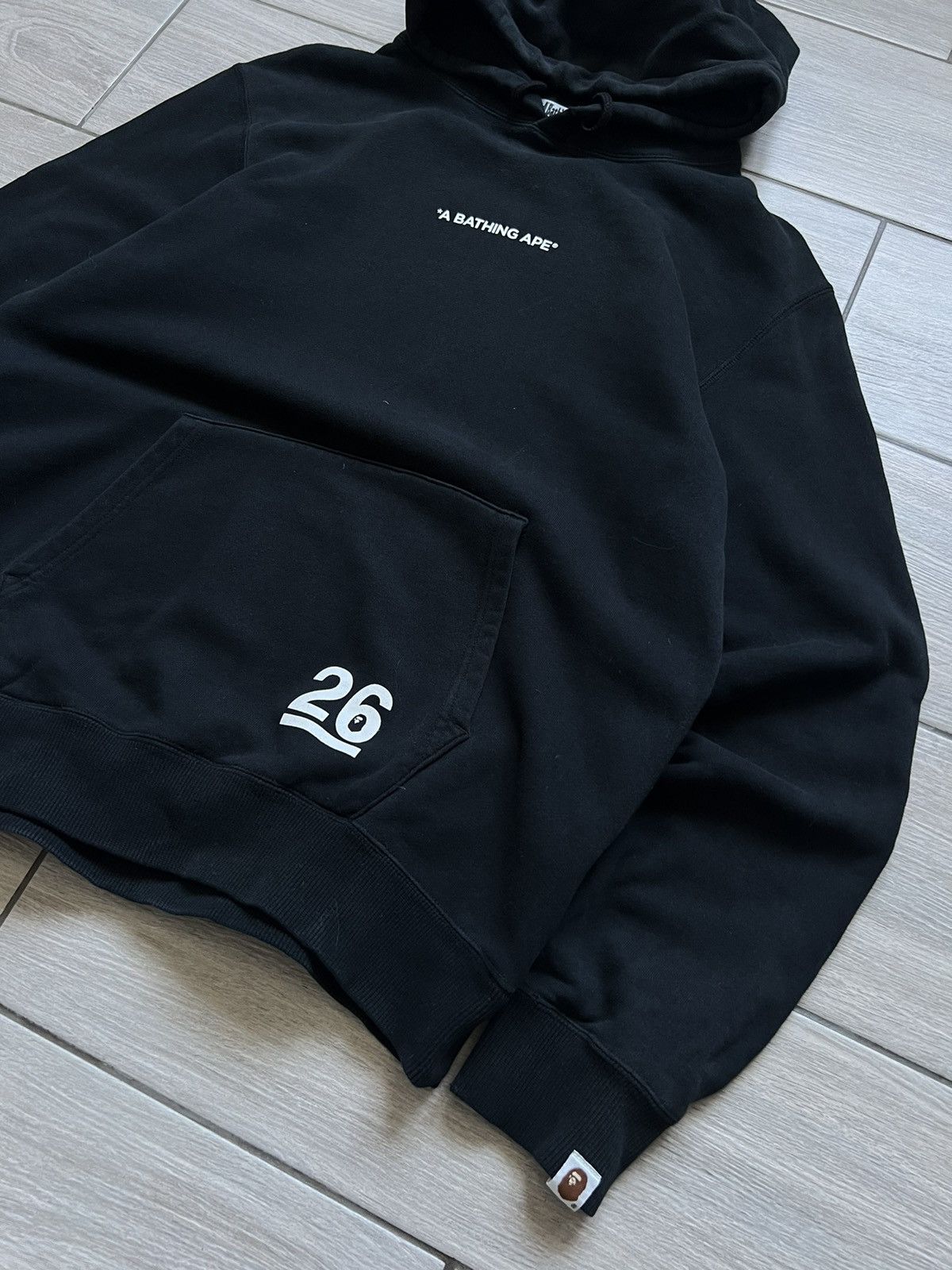 Bape BAPE Nowhere 26th Anniversary Pull Over Hoodie Black Size US XL / EU 56 / 4 - 8 Thumbnail
