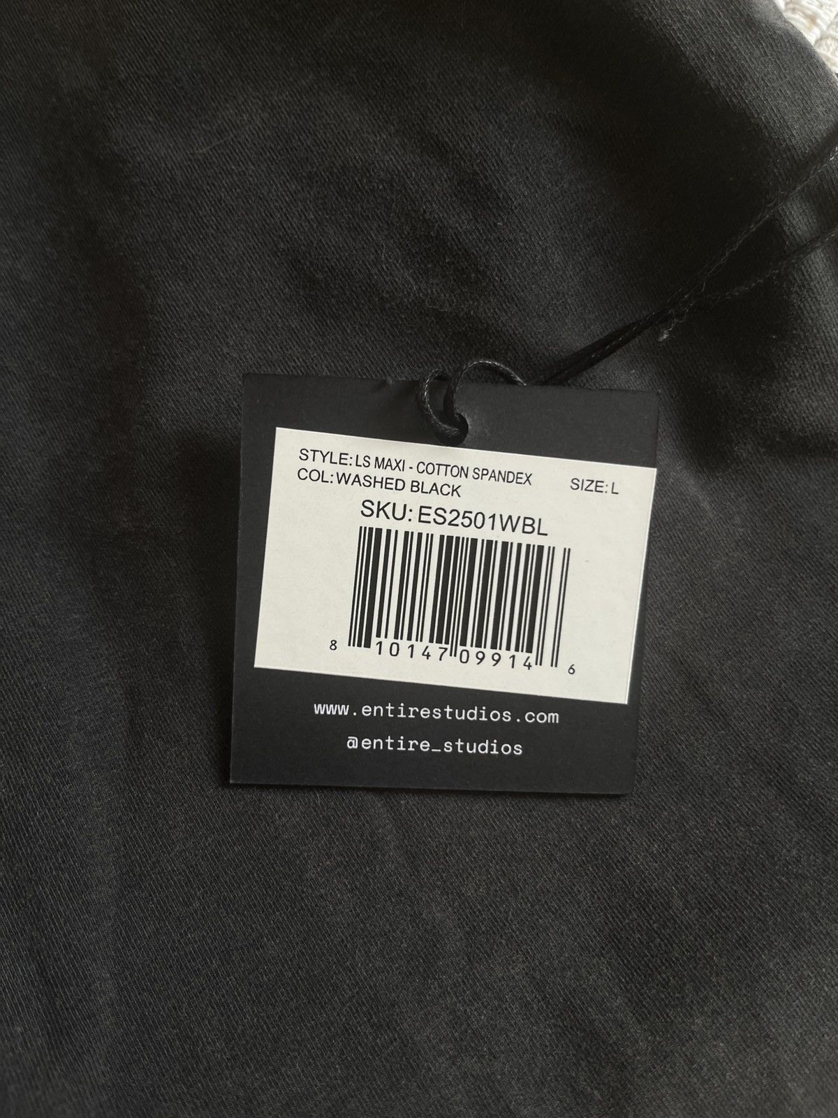Entire Studios LS MAXI WASHED BLACK Size L / US 10 / IT 46 - 10 Thumbnail