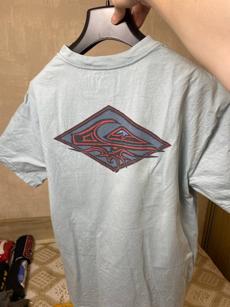 Quiksilver 🔥 Quiksilver Oversized Fit Big Logo Surf Beach T Shirt Tee Size US L / EU 52-54 / 3 - 7 Thumbnail