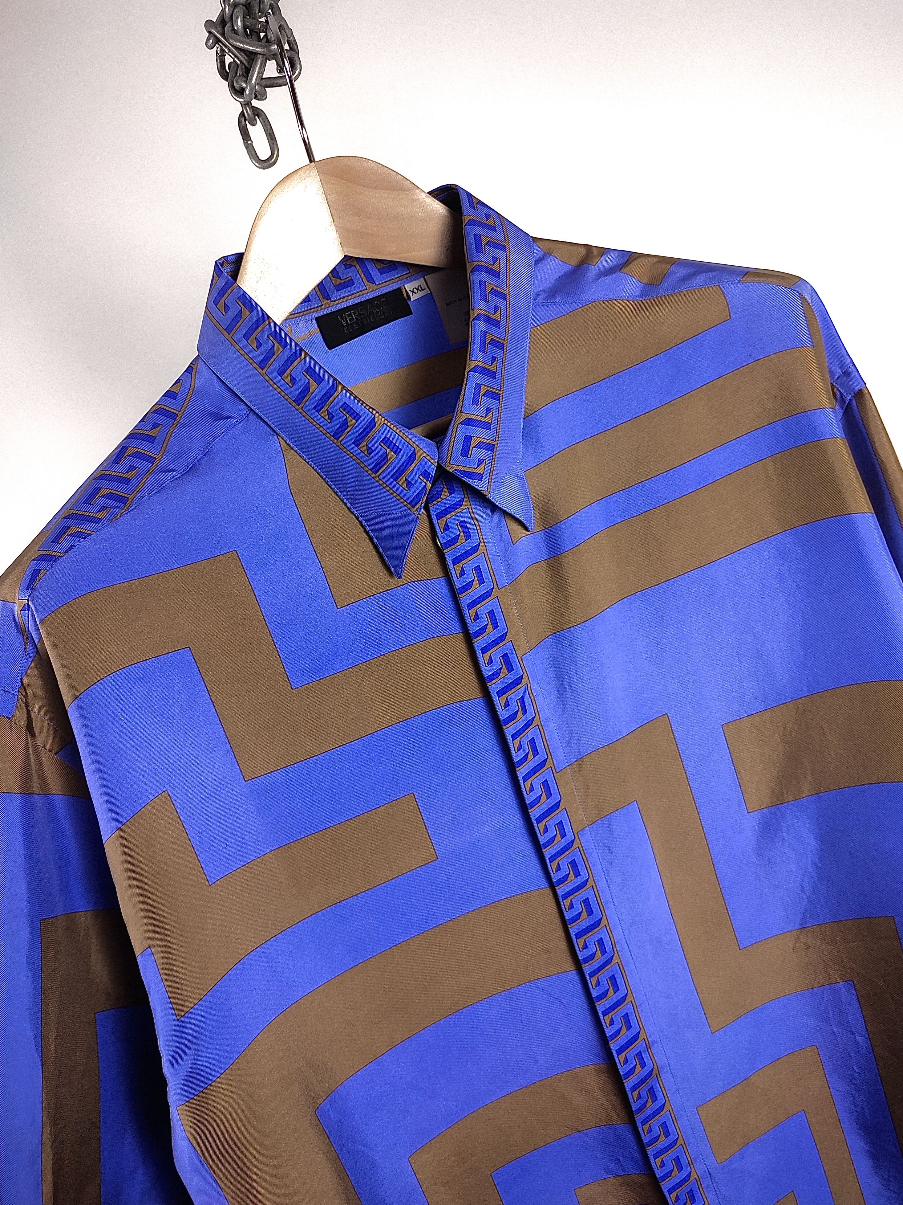 Versace Versace Silk Multicolor Full Print Shirt Size US XL / EU 56 / 4 - 14 Thumbnail