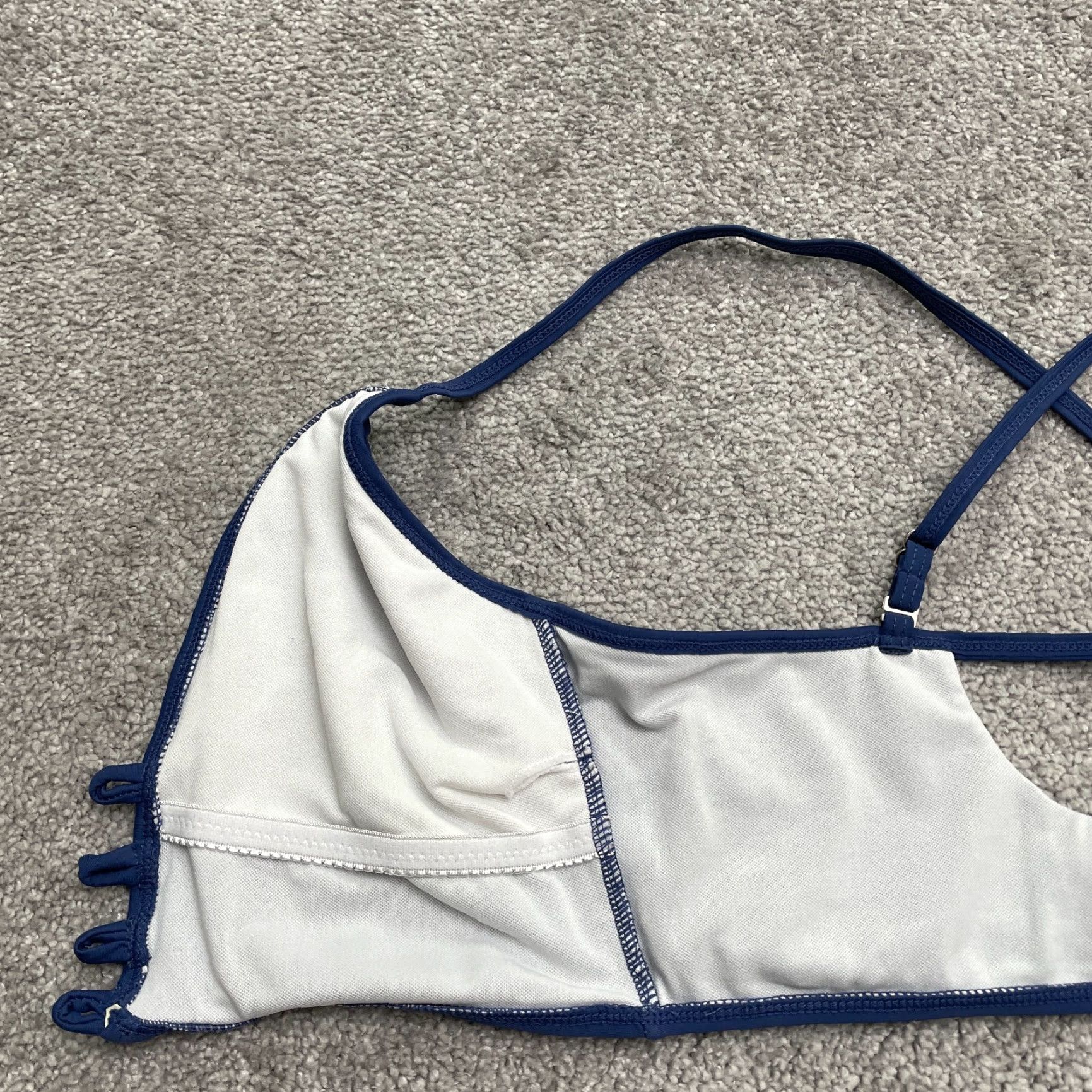ZAFUL Zaful BikiniTop Adult 8 Blue Crossback Tie Front Racerback Beach Women Size M / US 6-8 / IT 42-44 - 2 Thumbnail