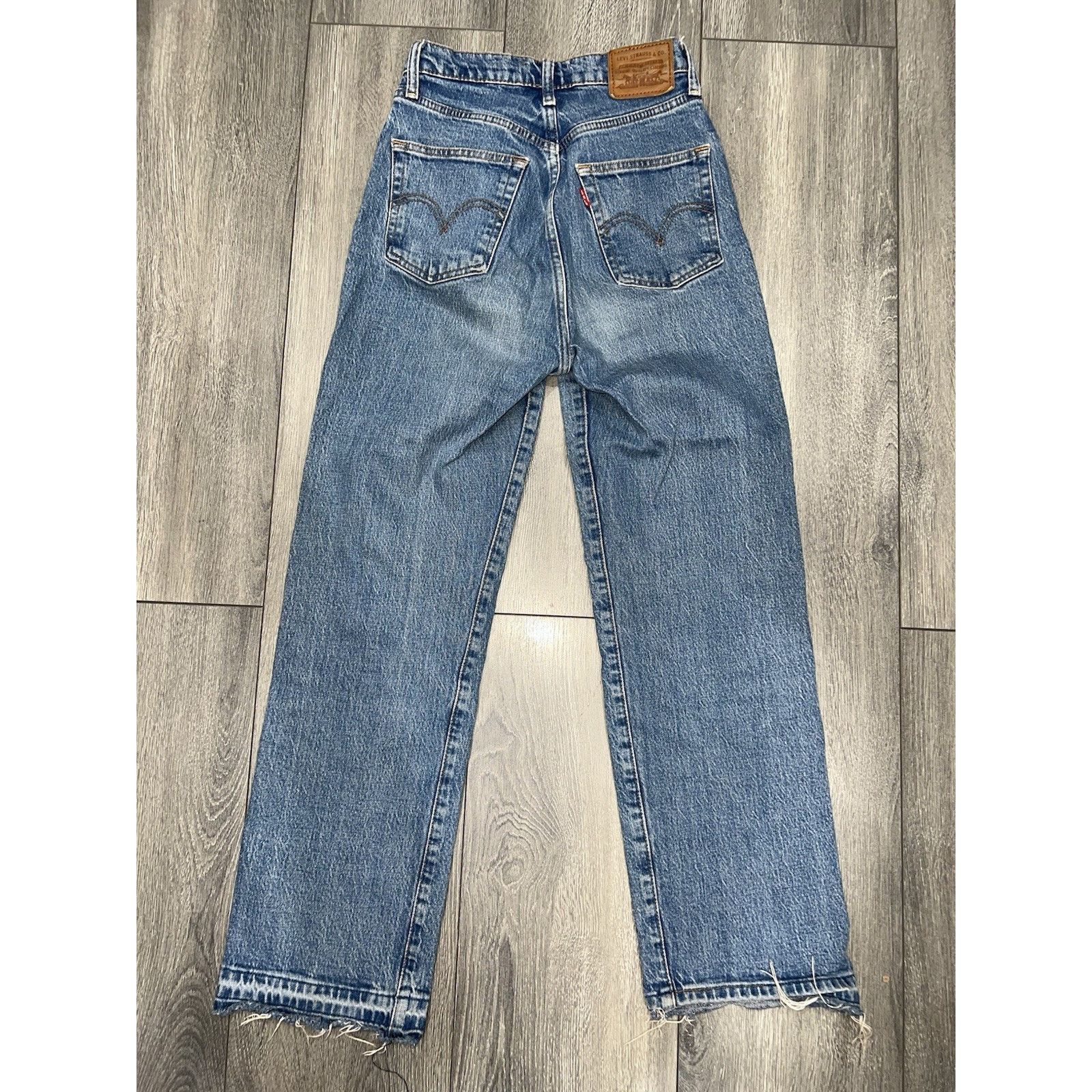 Levi's LEVI’S RIBCAGE FULL LENGTH - Dark Wash Size 24 A003138 Size 32" / US 10 / IT 46 - 9 Thumbnail