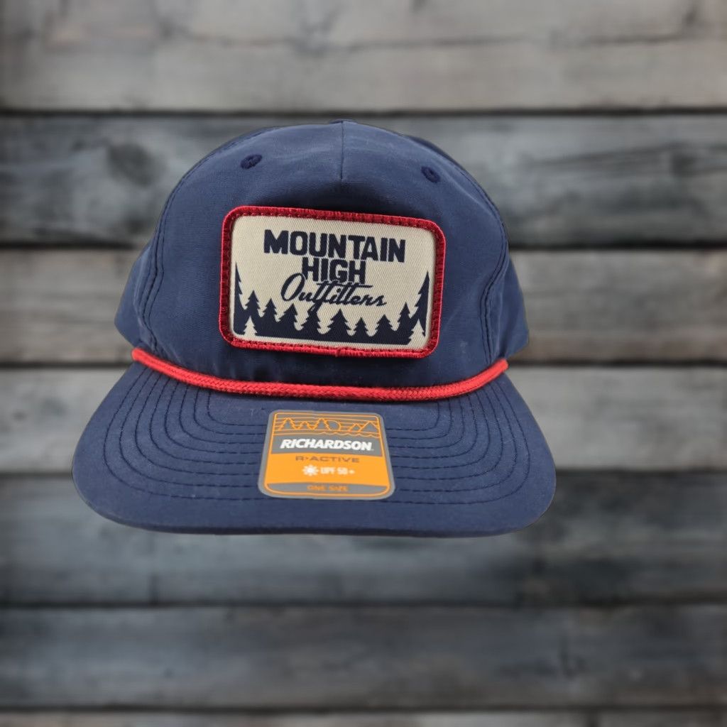 Vintage VINTAGE Mountain High Outfitters Richardson Snapback Hat Blue Men One Size Casual Solid Size ONE SIZE - 1 Thumbnail
