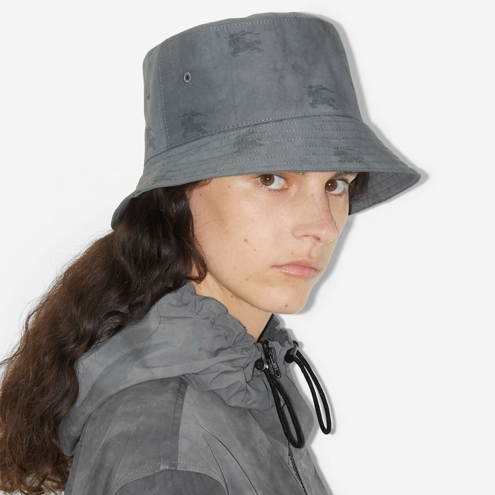Burberry Burberry EKD Technical Cotton Bucket Hat NWT S Size ONE SIZE - 6 Thumbnail