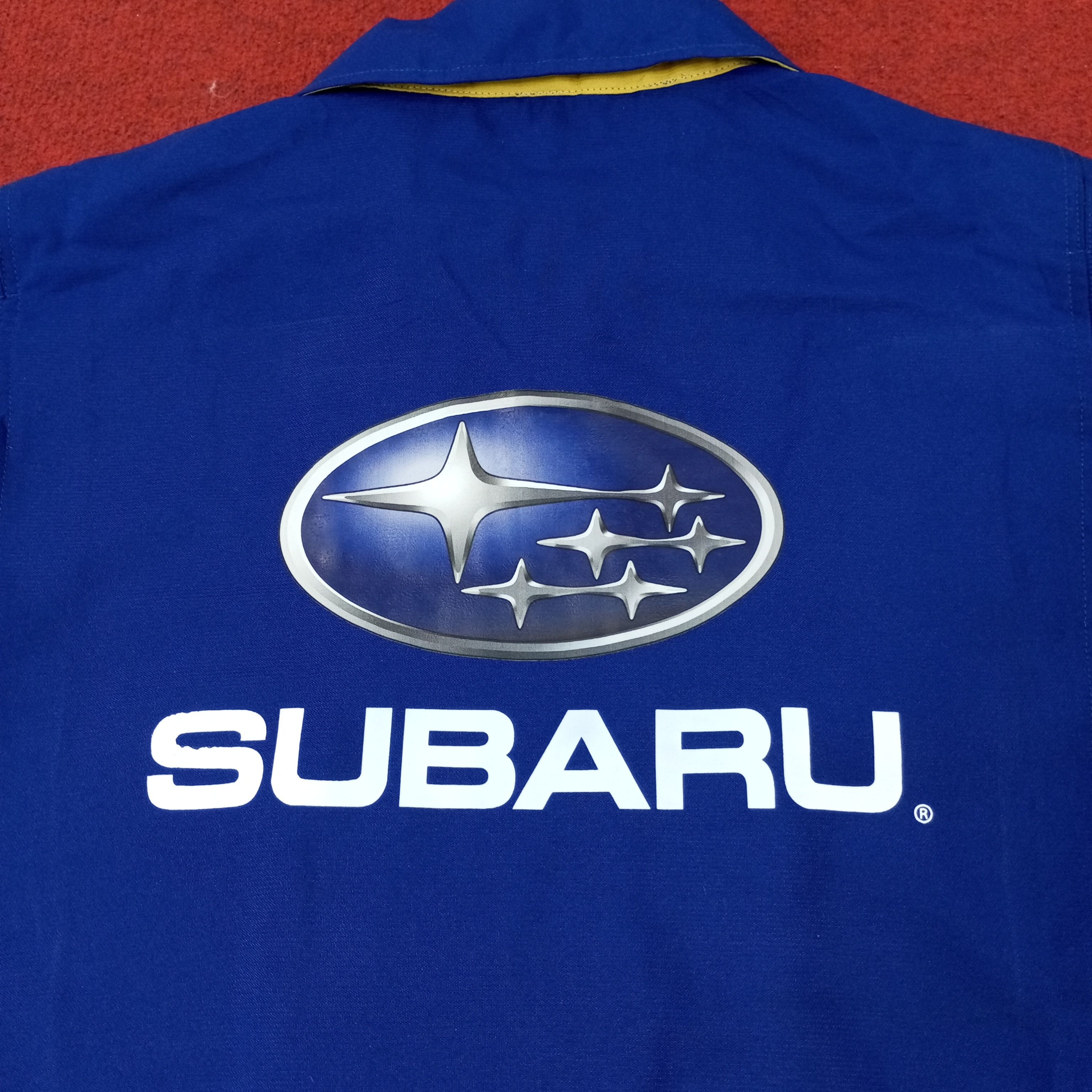 Vintage Subaru Japanese Motorsports Workwear Custom Art Jacket Size US M / EU 48-50 / 2 - 2 Thumbnail