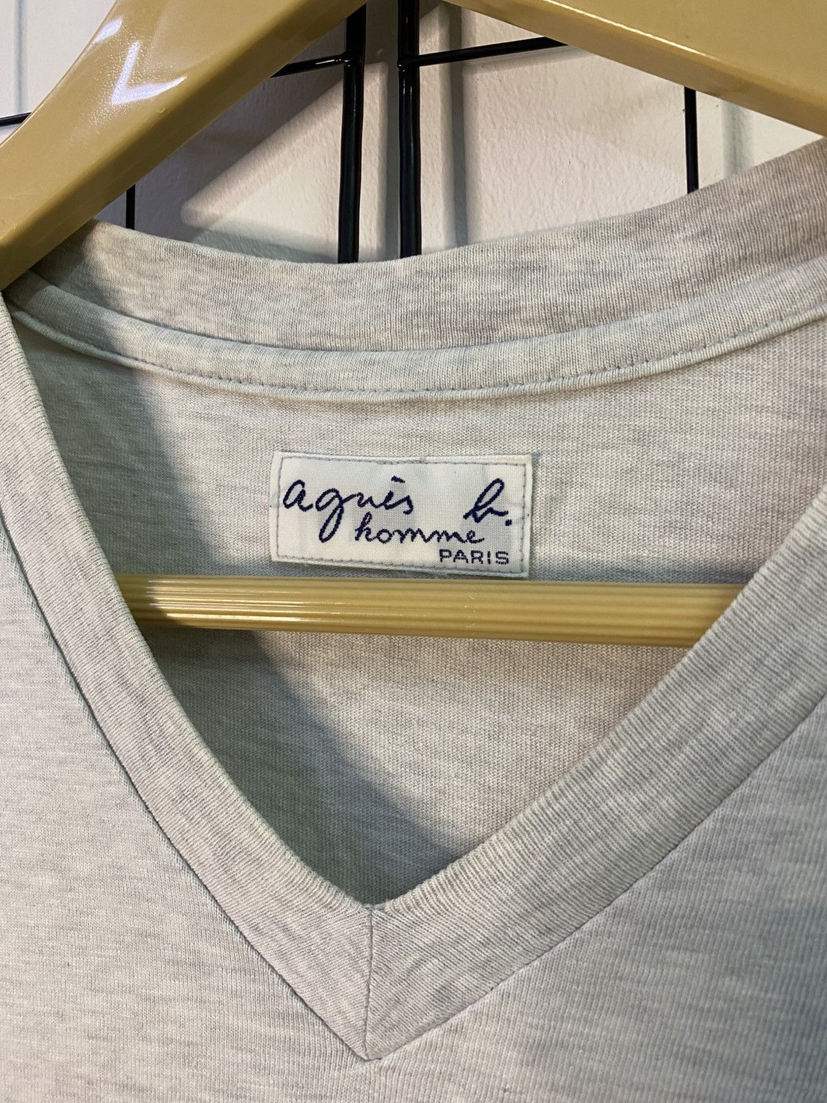 agnes b. V-Neck Agnes b. Homme Paris Tshirt Size US S / EU 44-46 / 1 - 3 Thumbnail