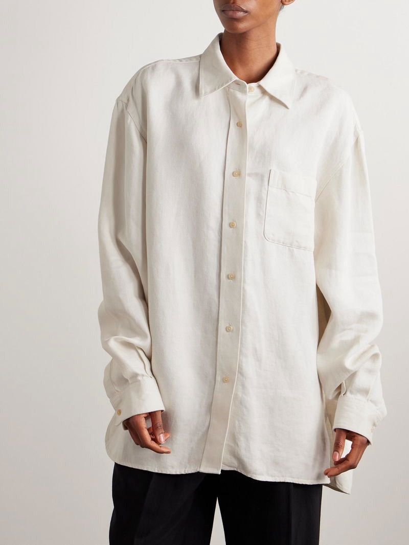 The Row The Row nesson linen- twill shirt Size M / US 6-8 / IT 42-44 - 1 Thumbnail
