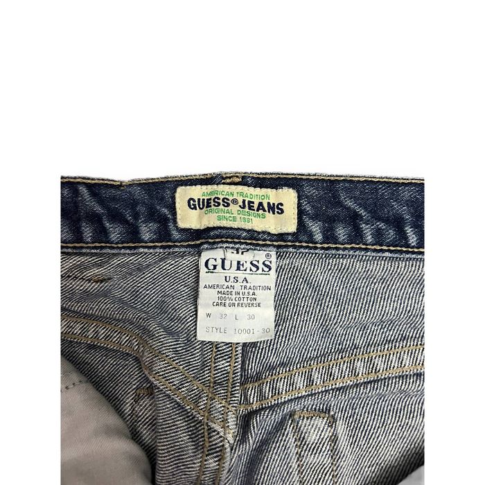 Vintage 90's Guess Faded Denim Blue Jeans | Grailed