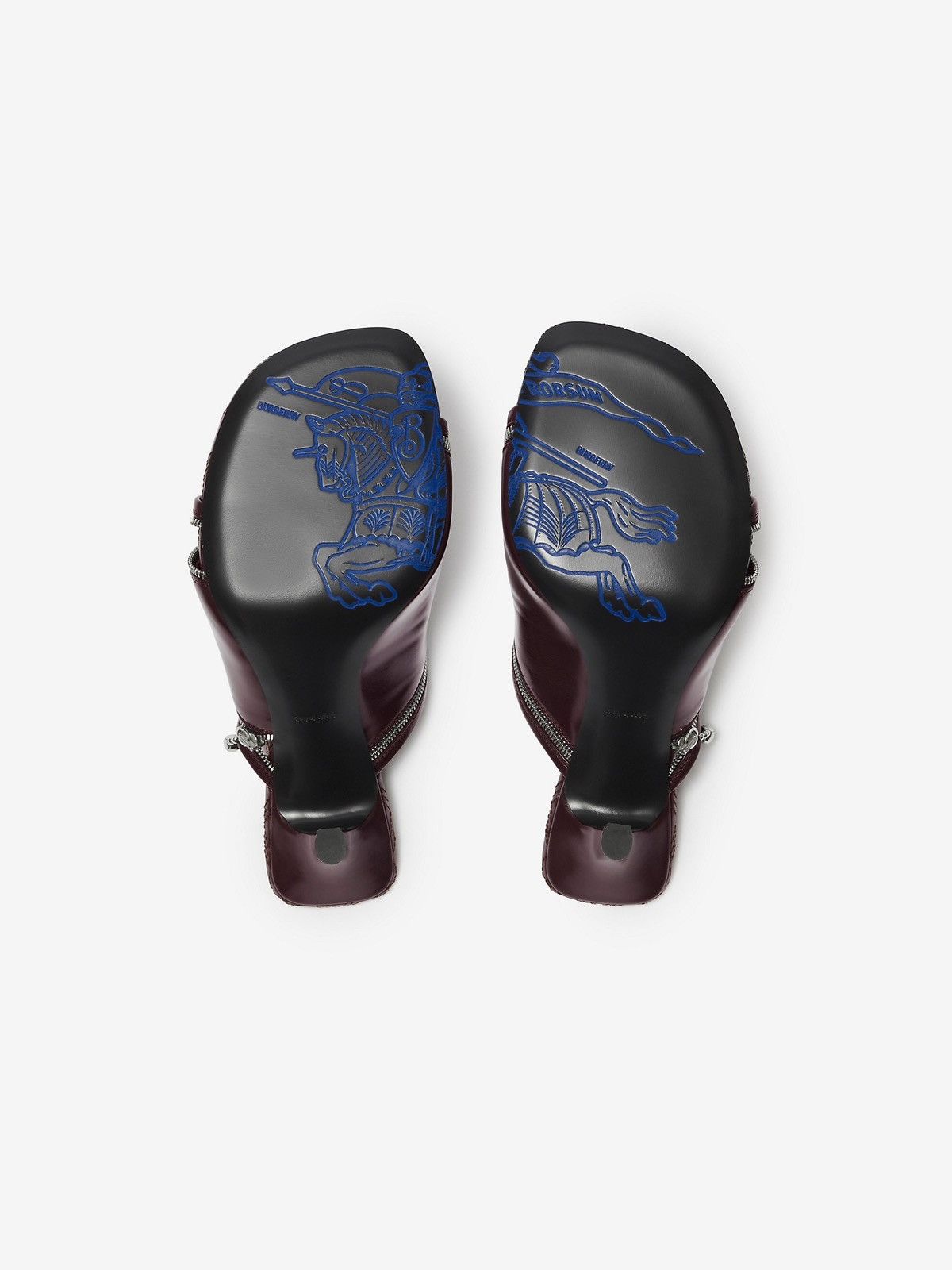 Burberry Burberry Leather Peep Sandals Size US 7.5 / IT 37.5 - 5 Thumbnail