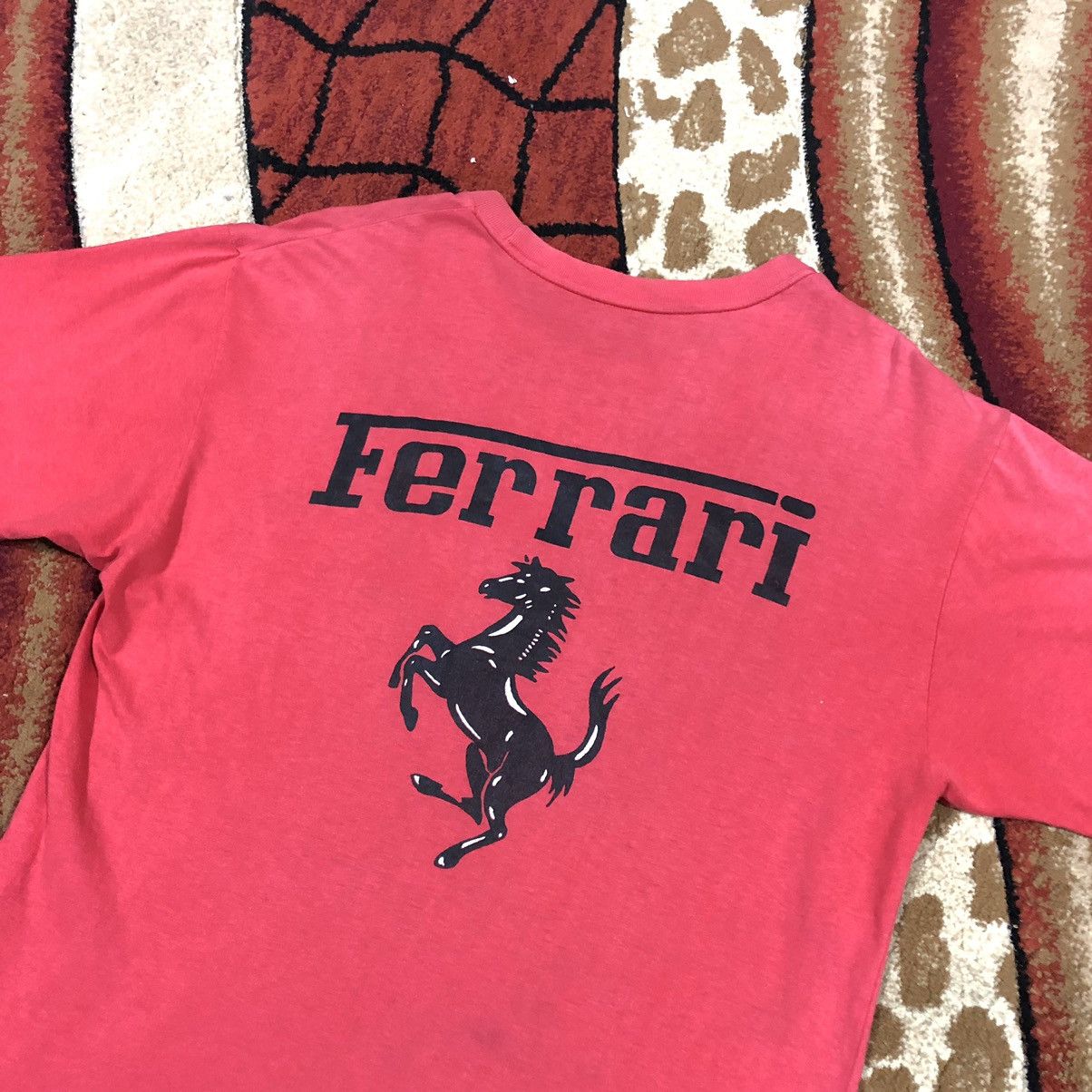 Vintage Thrashed Faded 90s Ferrari Rare T Shirt