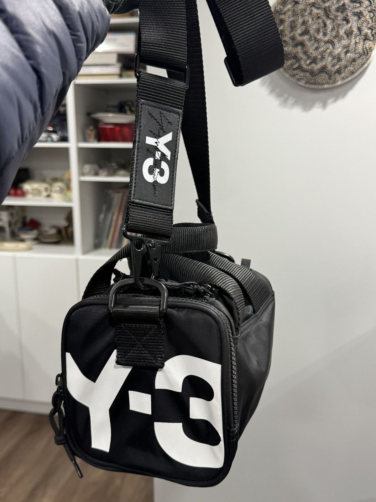 Y-3 adidas x Y-3 Yohji Yamamoto Crossbody Mini Duffel Bag Black Size ONE SIZE - 5 Thumbnail