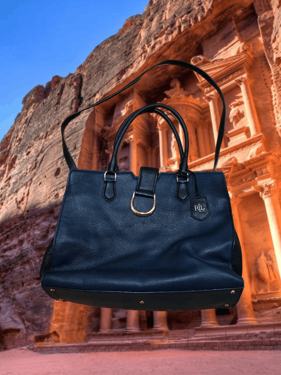 Lauren Ralph Lauren Handle Bags Lauren Ralph Lauren black Vintage Streetwear Y2K Size ONE SIZE - 1 Thumbnail