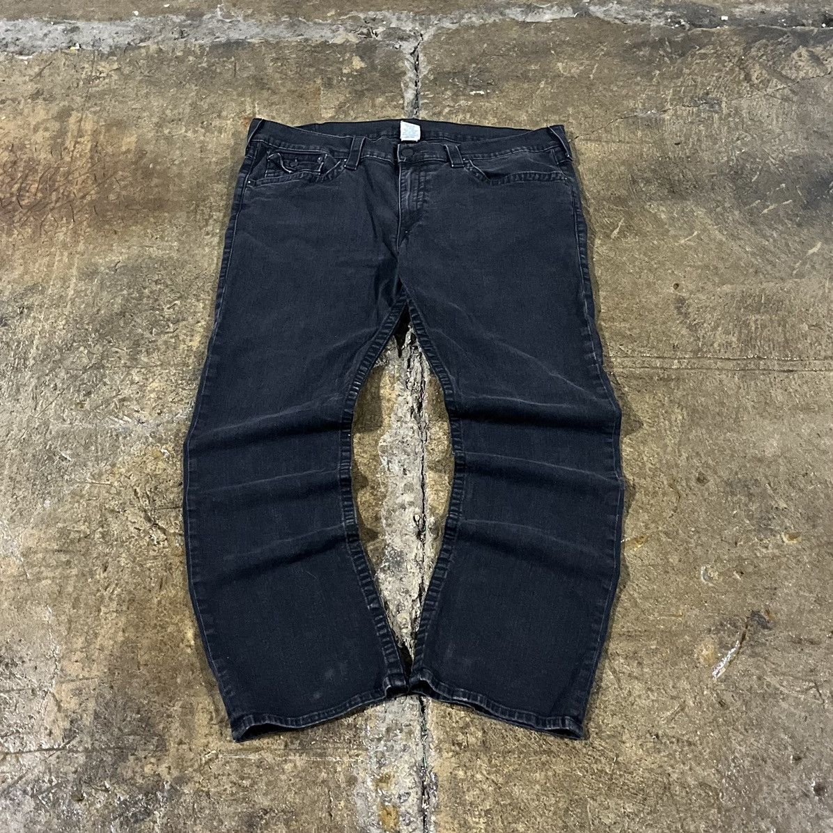 True Religion × Vintage Crazy Vintage Y2K True Religion Jeans Ricky Hip-Hop Unique Size US 44 / EU 60 - 2 Thumbnail