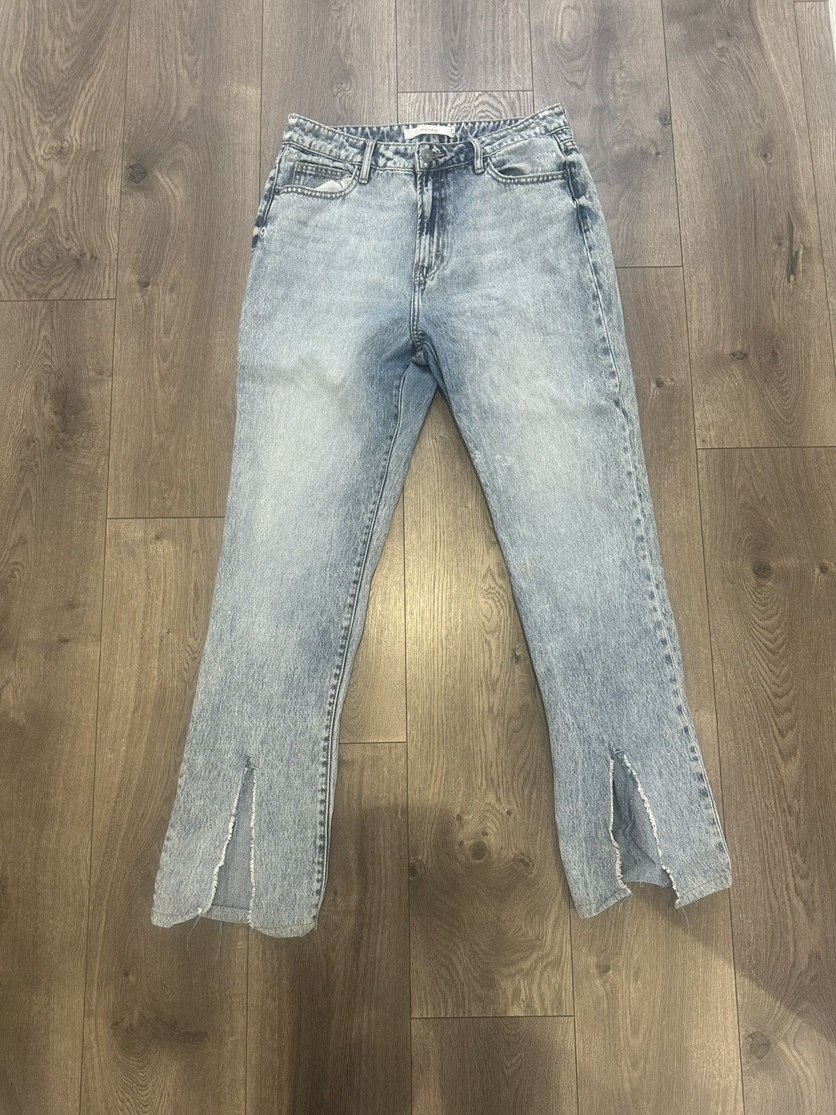 HIDDEN Hidden Tracey High Rise Straigh With Front Slit Jeans in 29 Size 29" - 3 Thumbnail