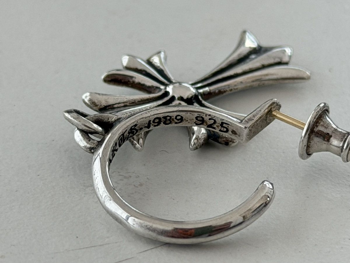 Chrome Hearts Chrome Hearts Tiny CH Cross Hoop Earring Size ONE SIZE - 7 Thumbnail