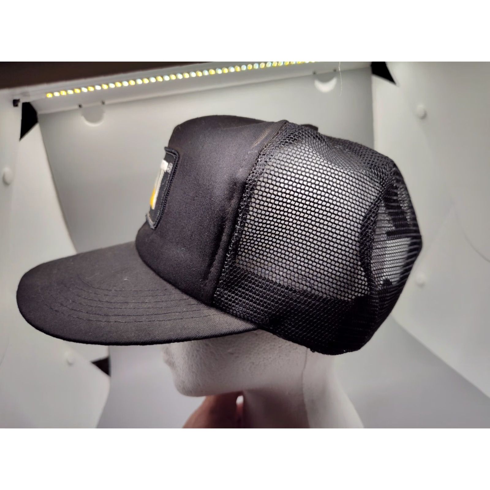 Vintage VINTAGE Tonkin Trucker Hat Adjustable Black Snapback 80s Cat USA Michigan Mens Size ONE SIZE - 5 Thumbnail