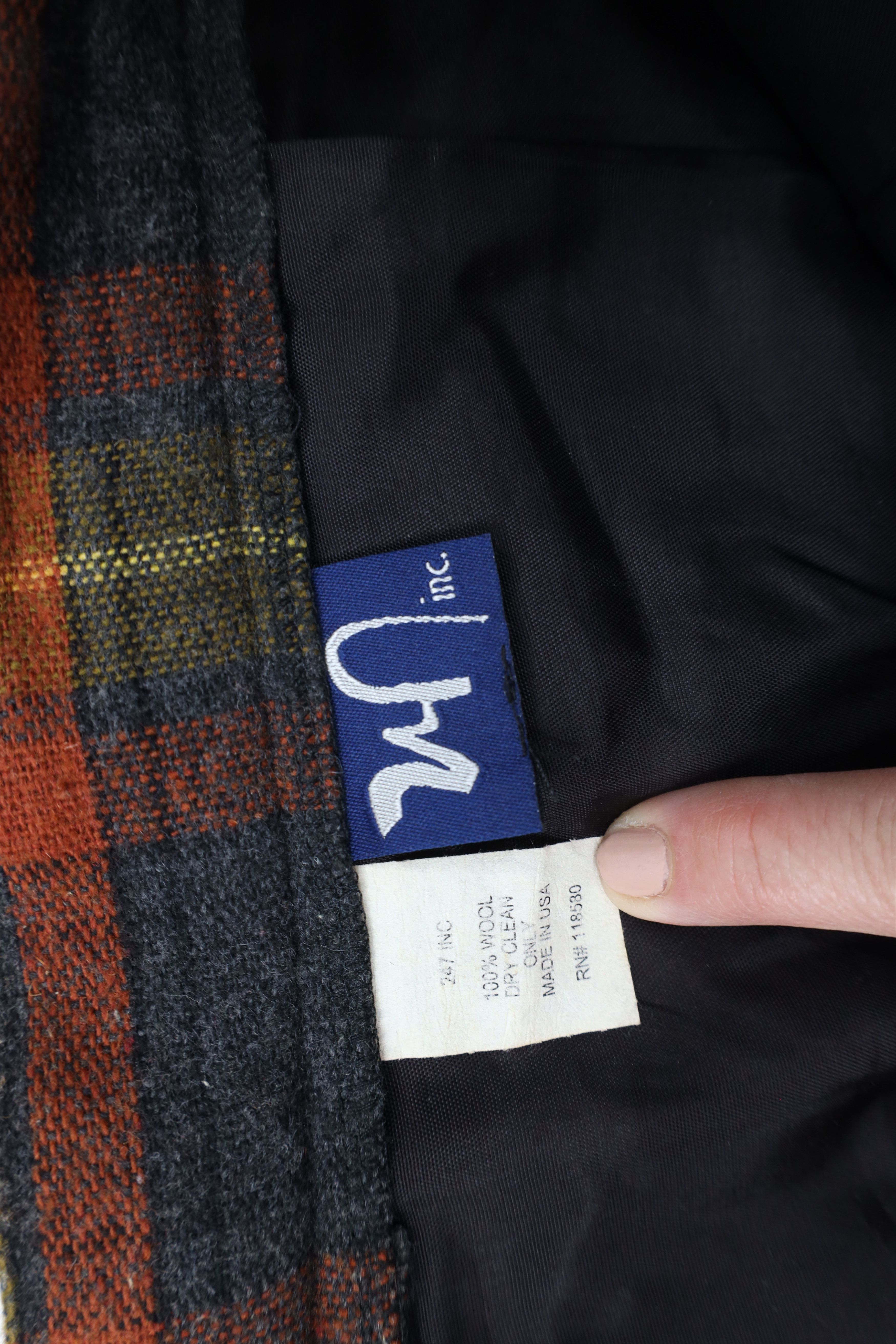 Vintage Vintage 90s Streetwear Cuffed Wool Tweed Wide Leg Pants USA Size US 38 / EU 54 - 7 Thumbnail