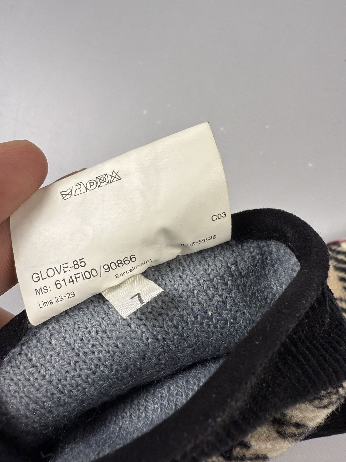 Burberry Burberry gloves vintage black whit novachek Size ONE SIZE - 7 Thumbnail