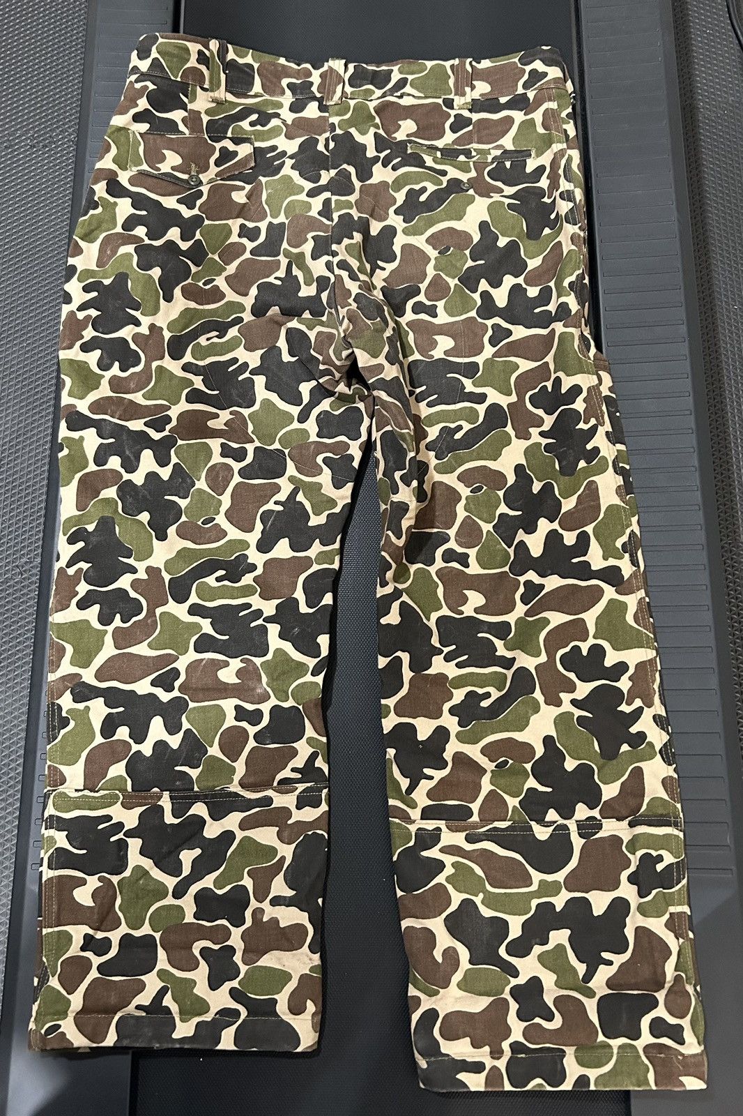 L.L. Bean Vtg LL bean made in usa duck camo hunting pants double knee Size US 37 - 6 Thumbnail