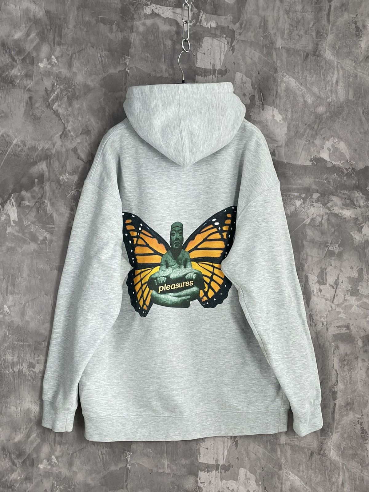 Hypebeast × Pleasures Y2K Pleasures Butterfly Logo Baggy Hype Hoodie Size US XL / EU 56 / 4 - 2 Thumbnail