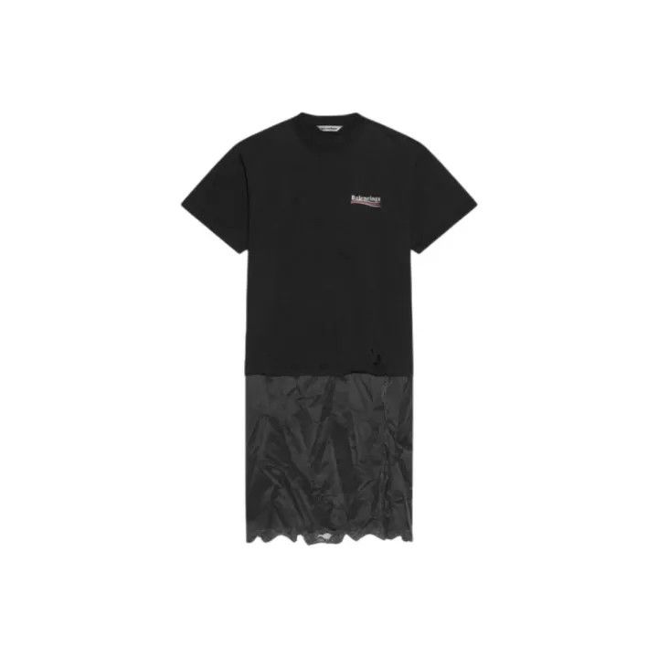 Balenciaga Balenciaga Political Campaign Dress T-Shirt Black 0079 Size S / US 4 / IT 40 - 1 Thumbnail