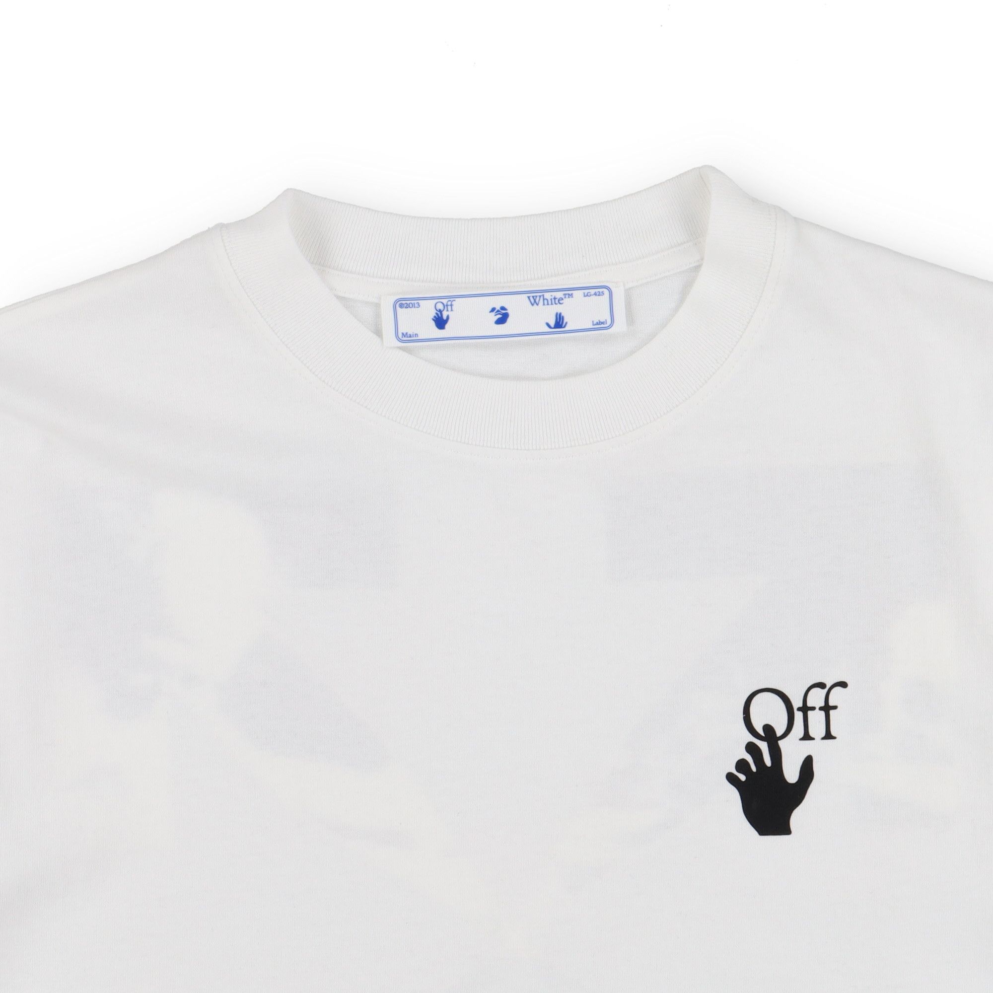 Off-White White Monochrome Caravaggio Arrows Logo T-Shirt Size US S / EU 44-46 / 1 - 6 Thumbnail