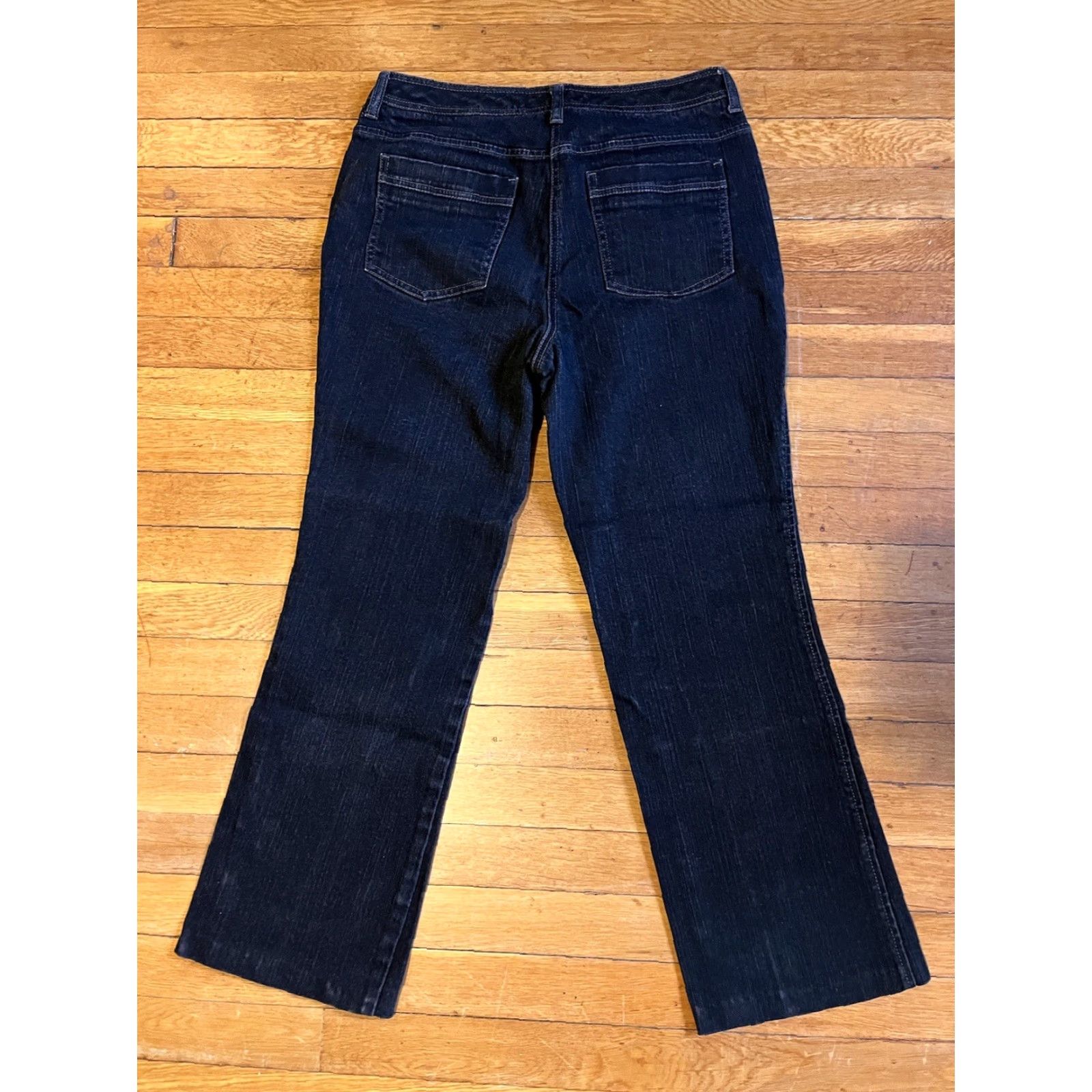 Vintage Chico's Platinum Jeans Women's 1.5 Regular Black Denim 27 Inseam 30" Waist 27" 5-Pocket Stretch Size 26" / US 2 / IT 38 - 7 Thumbnail
