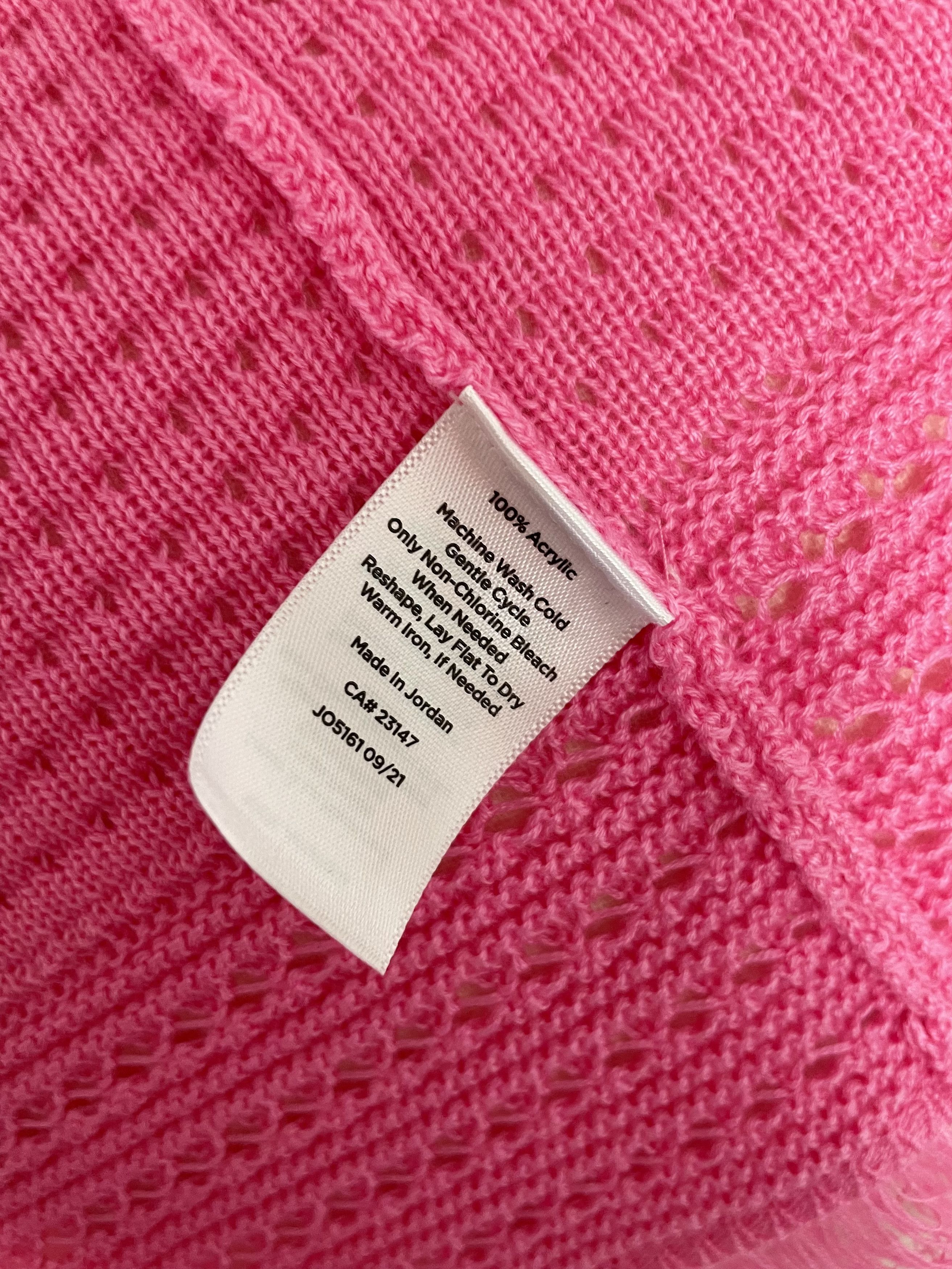 Talbots Talbots Noble Fringe Open Cardigan Sweater Petite Large Pink Size L / US 10 / IT 46 - 7 Thumbnail